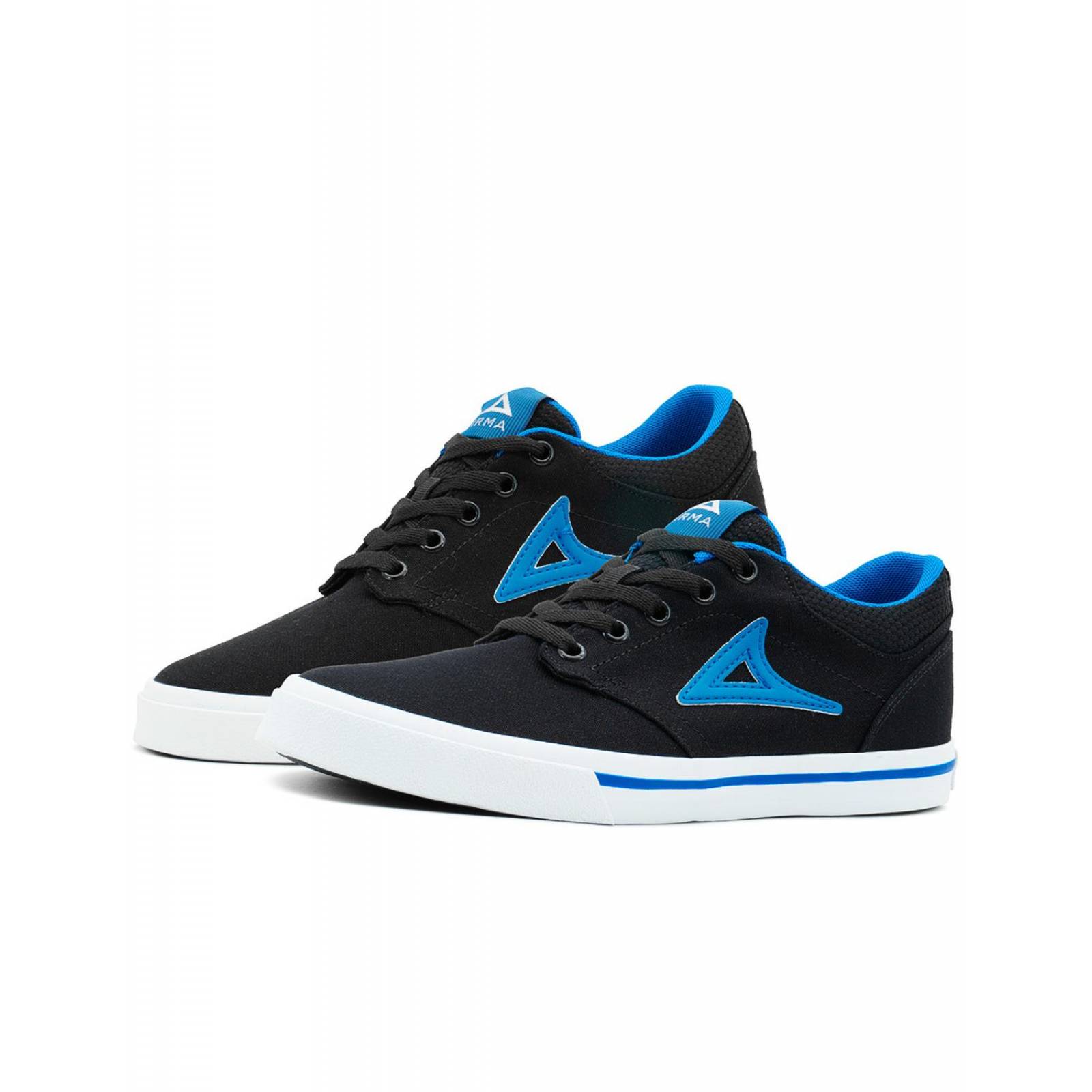 Tenis Pirma Para Hombre Urbano Skate Vulcanizados Negro/Azul 