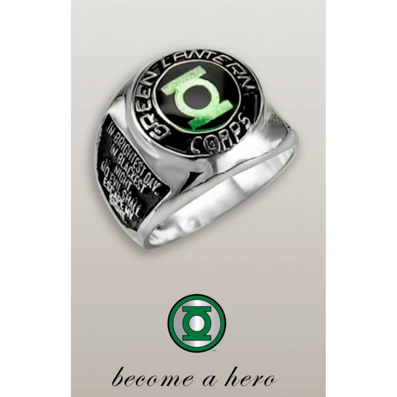 Anillo Coleccion Linterna Verde Justice League Plata