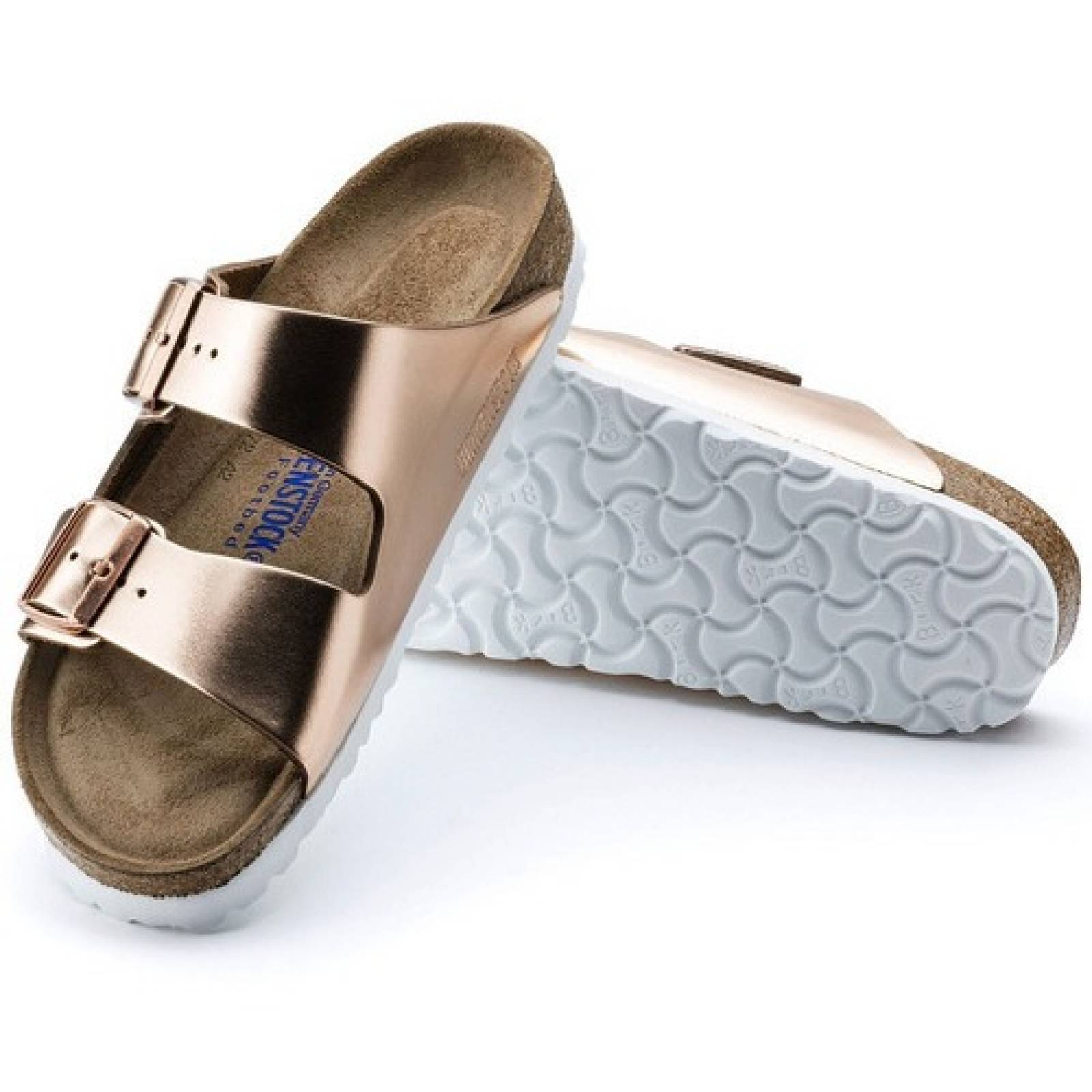 Arizona Piel Metallic Copper Birkenstock 100% Original
