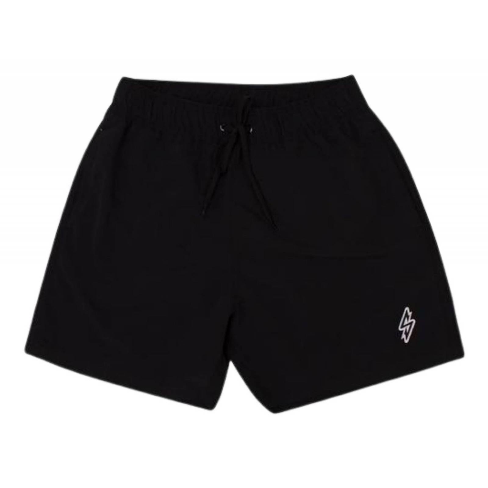 Bermuda Short Playa Volley Squalo Hombre Negro