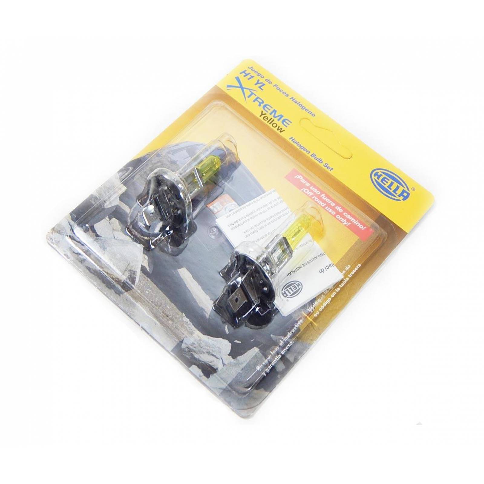 Foco H1 Luz Amarilla Premium 55 Watts 2 Focos Hella 