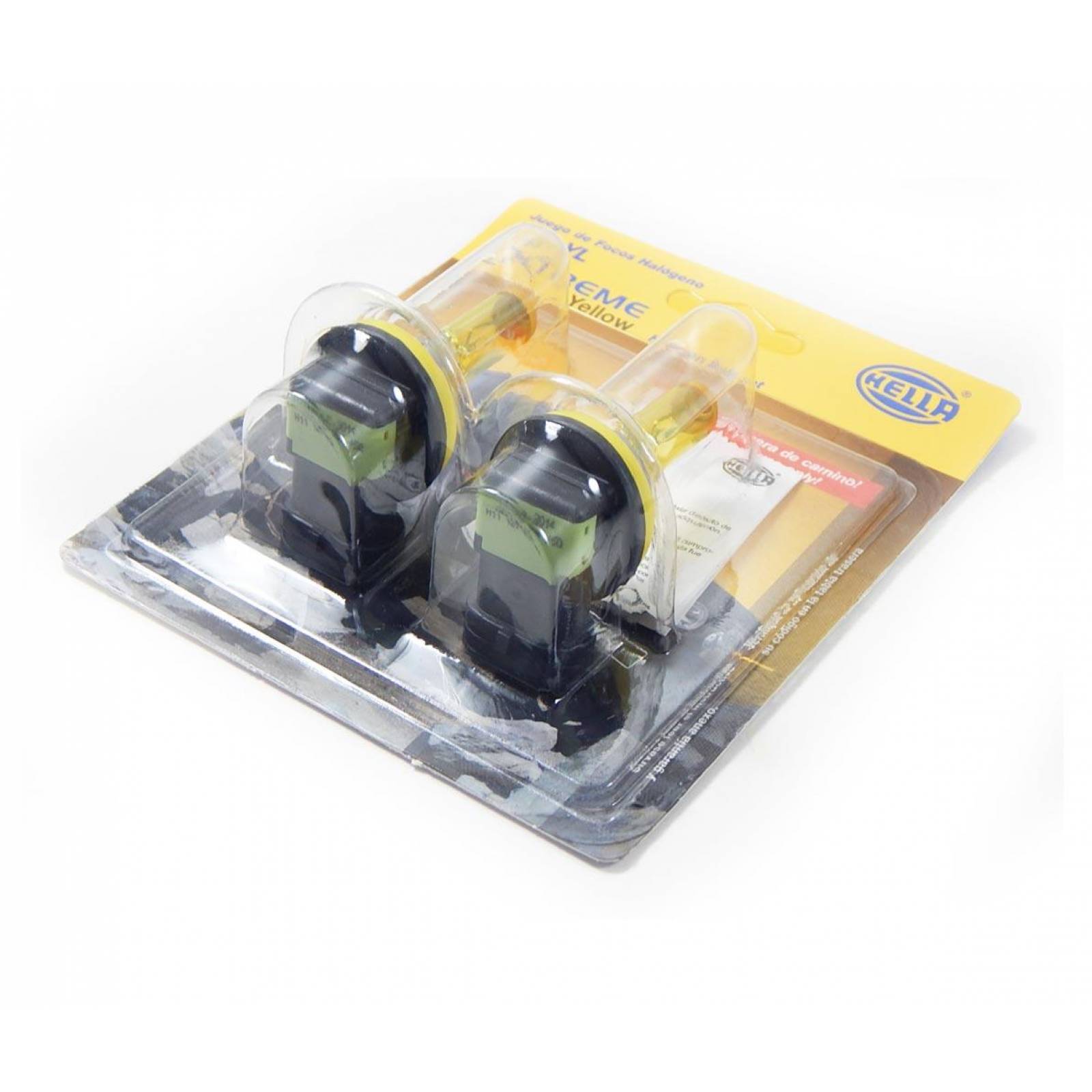 Foco H11 YL Design Xtreme Yellow 55 Watts 2 Focos Hella 