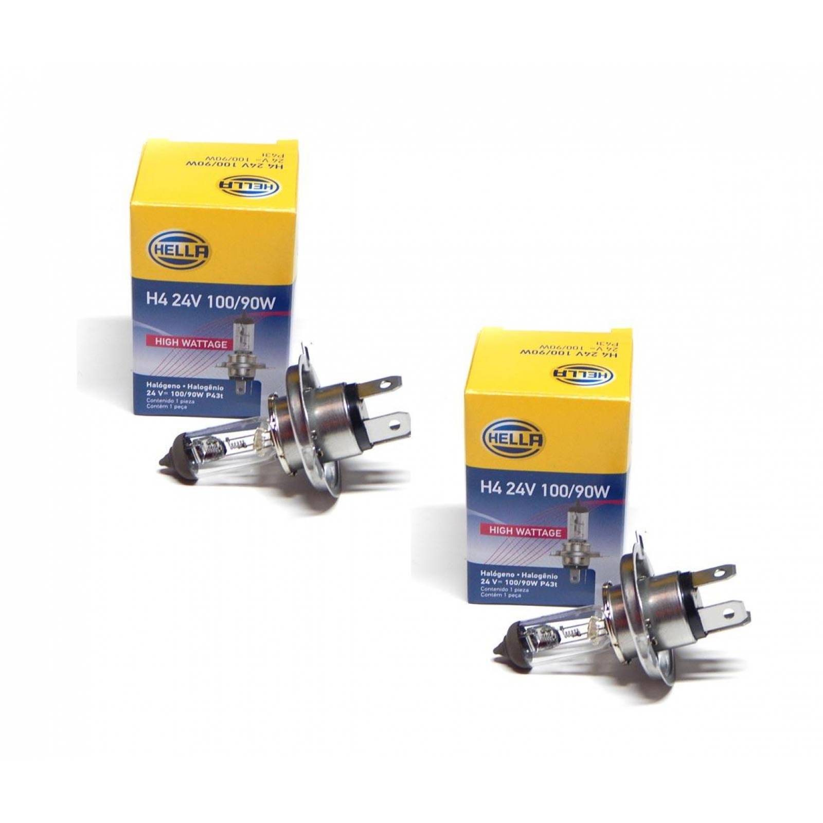 Foco H4 24V 100/90W High Wattage 100/90 Watts Hella 