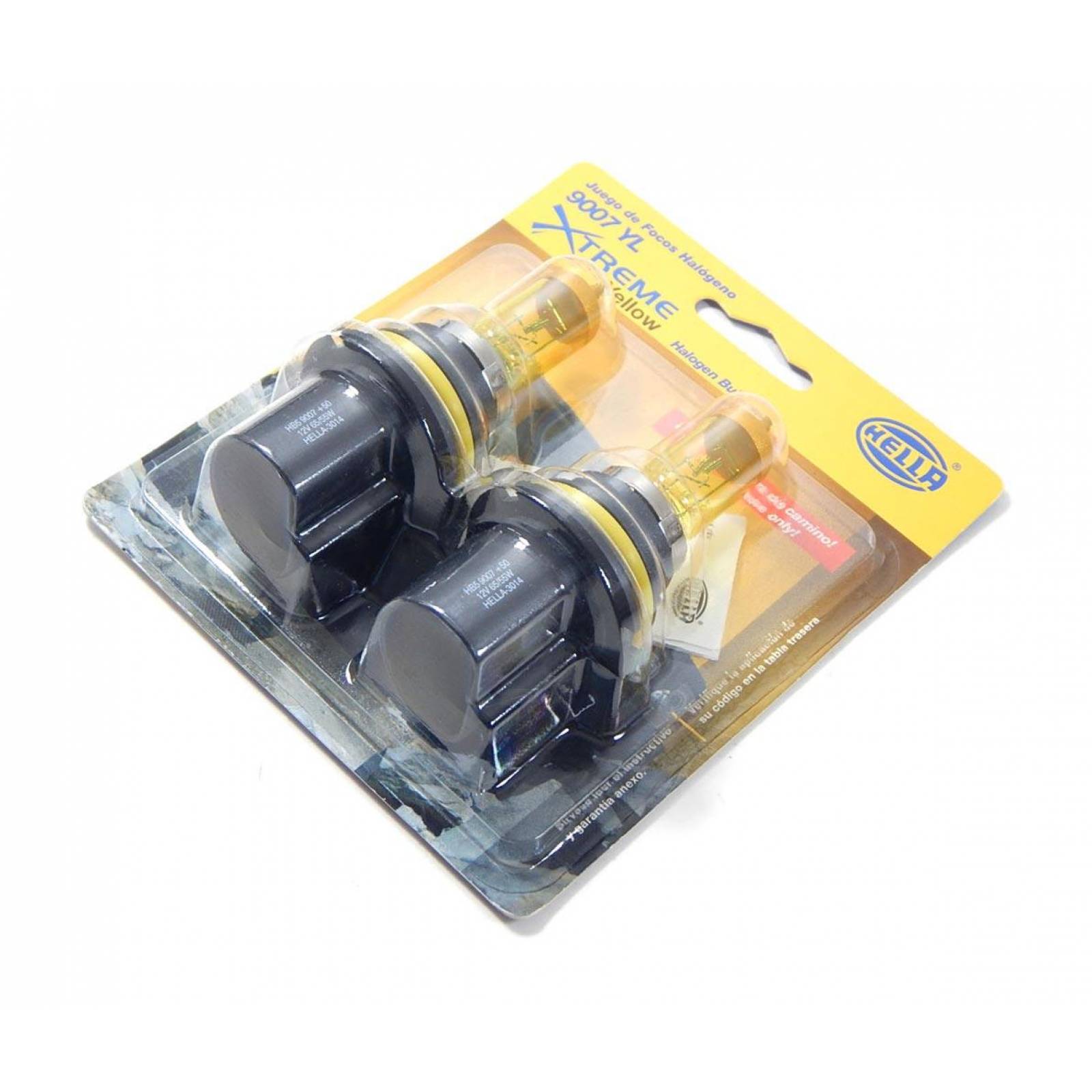 Foco 9007 YL Design Xtreme Yellow 65/55 Watts 2 Focos Hella 