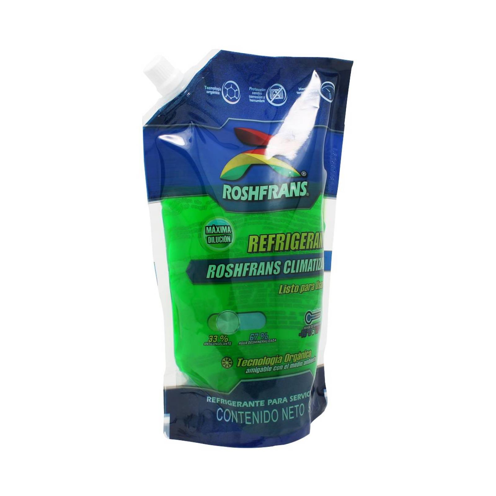 Anticongelante Verde CLIMATIZADO 950 ml Roshfrans 