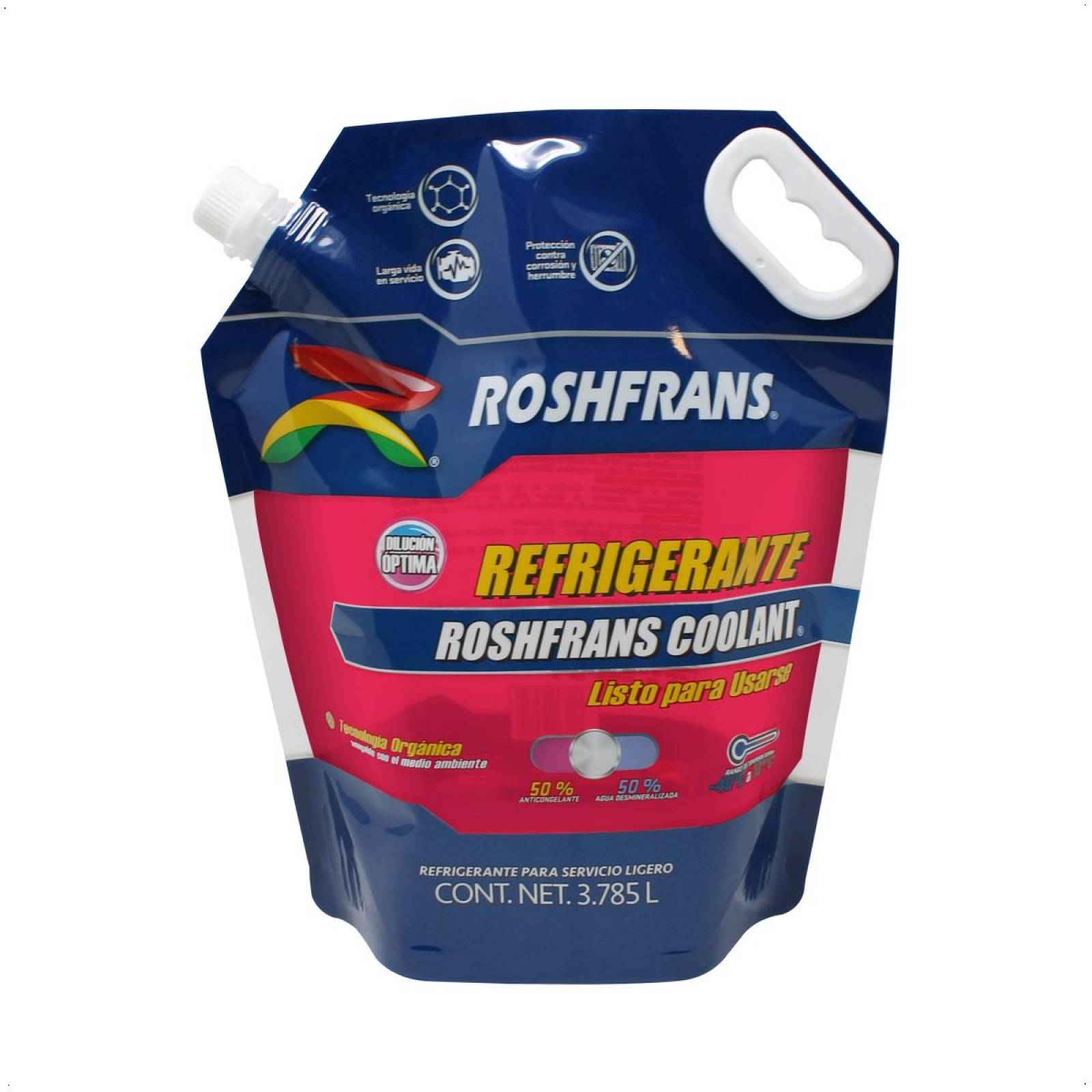 Anticongelante Rosa COOLANT USO DIRECTO 3.785 L Roshfrans 