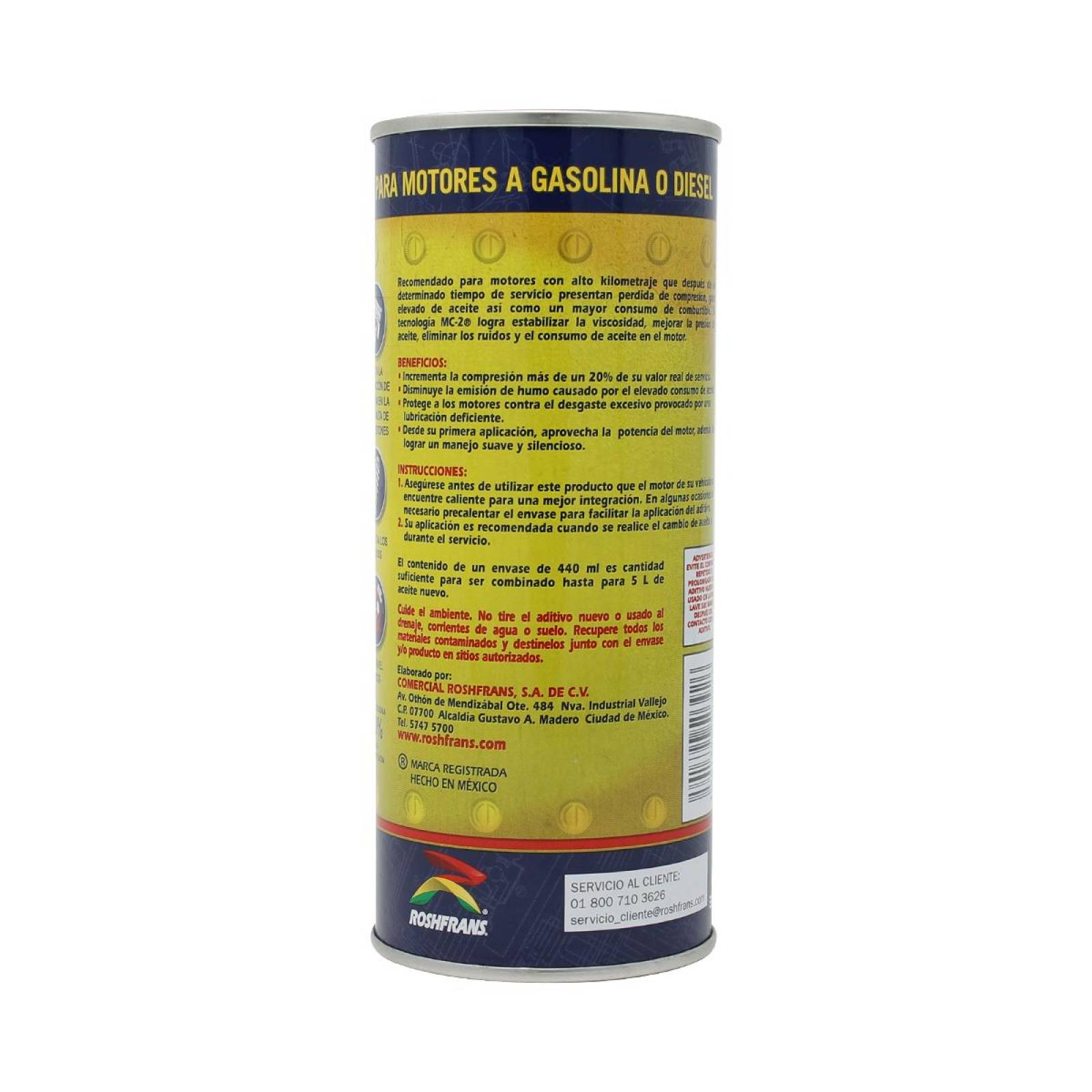 Aditivo Aceite Motor MC-2 440 ml Roshfrans 