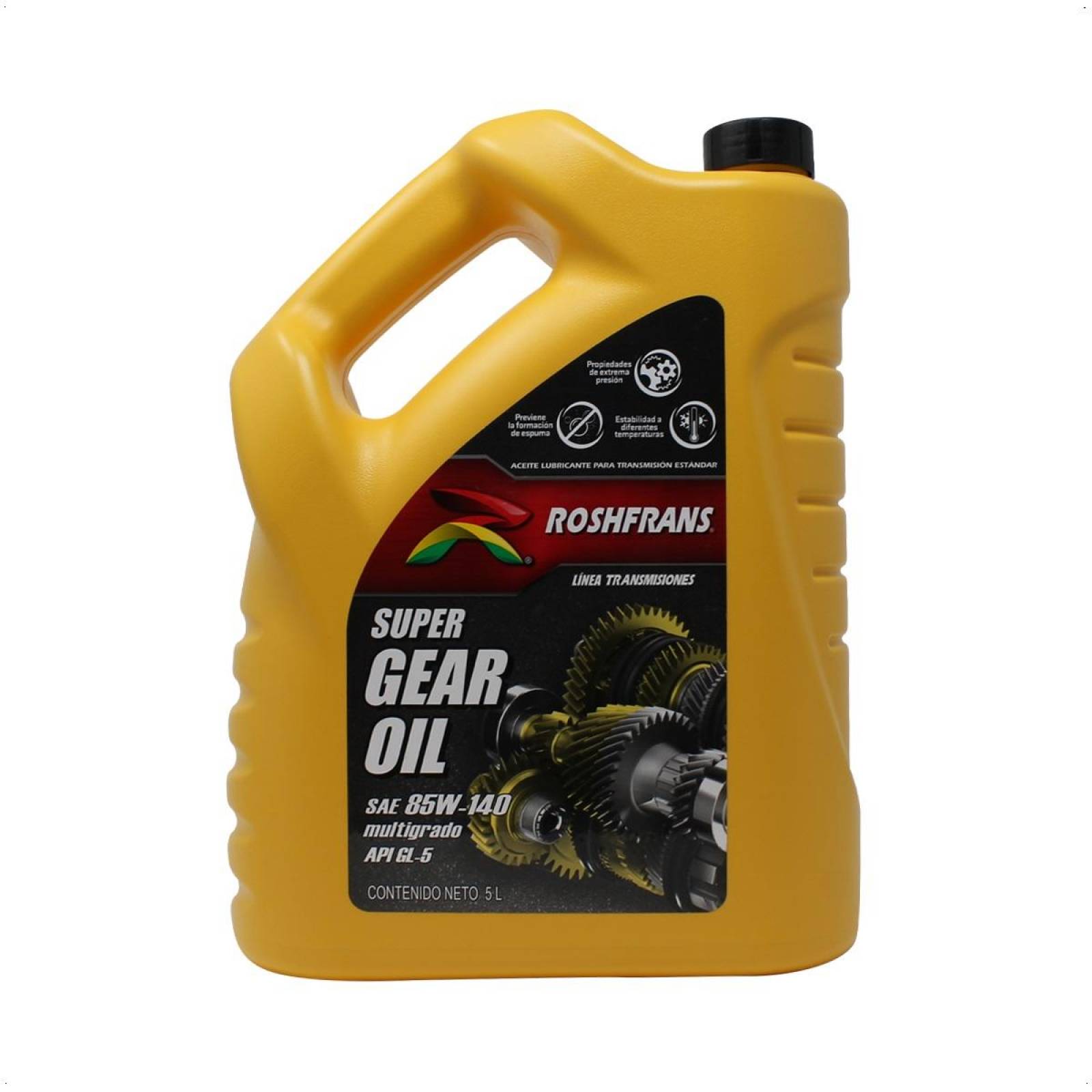 Aceite Transmision Estandar 85W140 SUPER GEAR OIL API GL-5 5 L Roshfrans