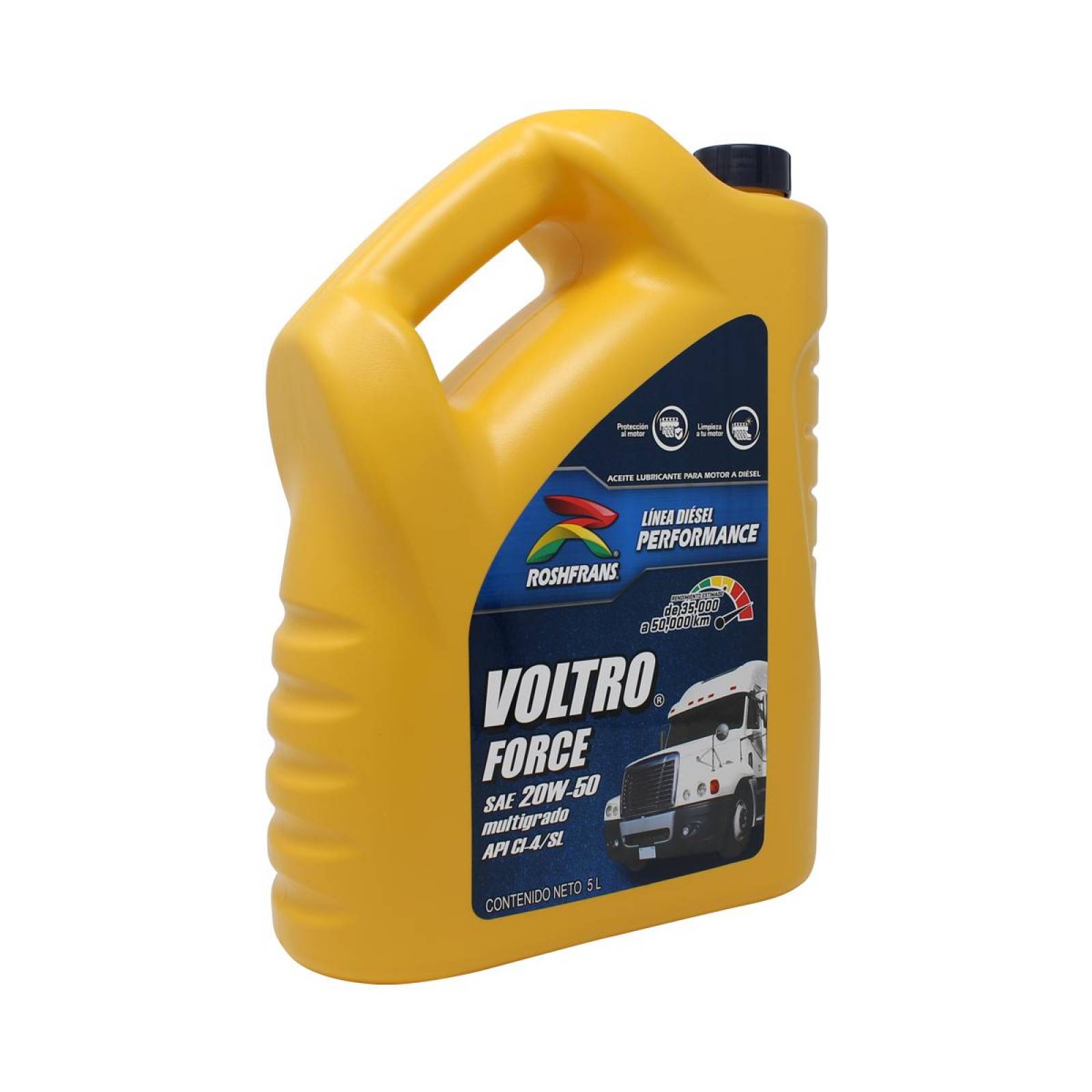 Aceite Motor Eq Pesado 20W50 VOLTRO FORCE 5 L Roshfrans 