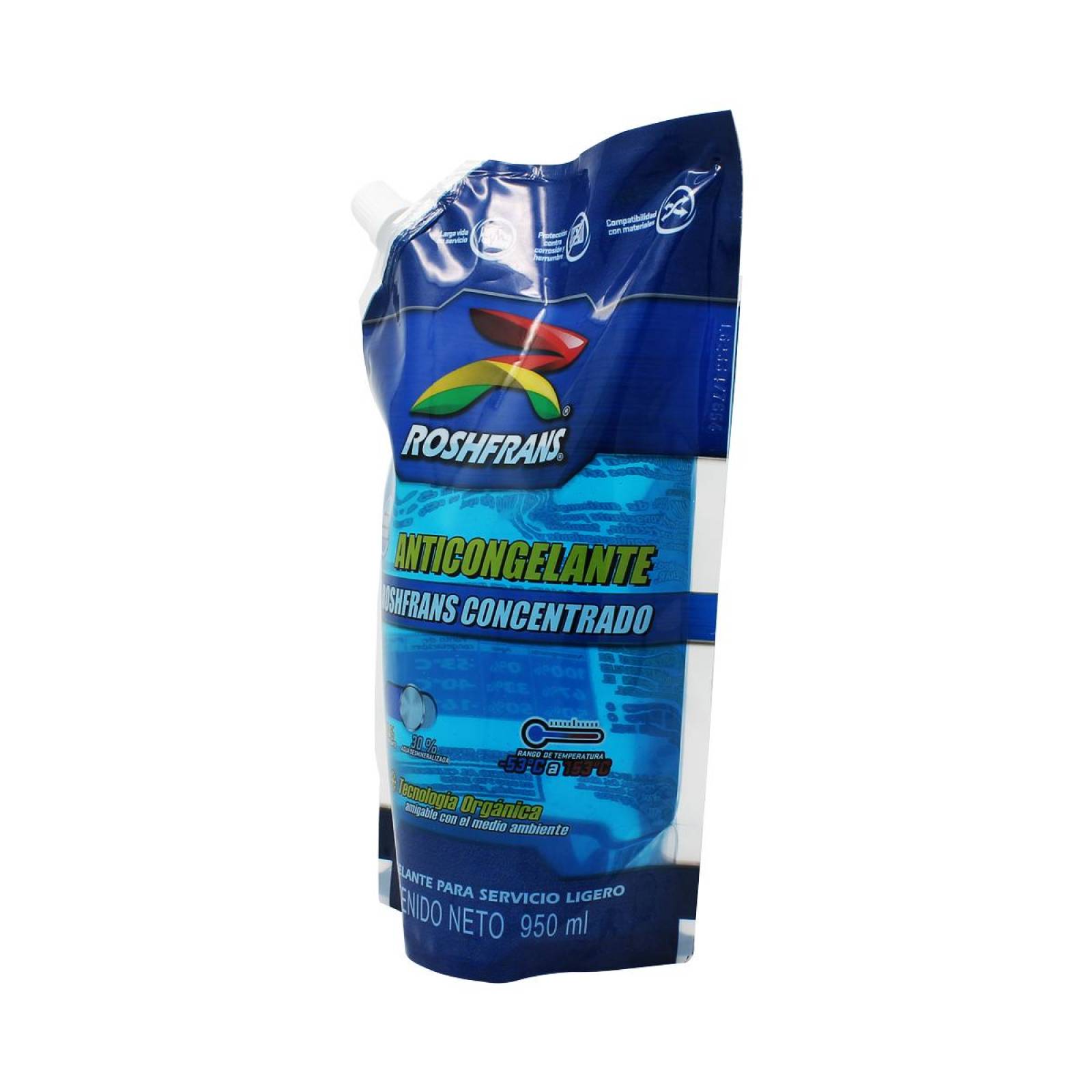 Anticongelante Azul CONCENTRADO 950 ml Roshfrans 