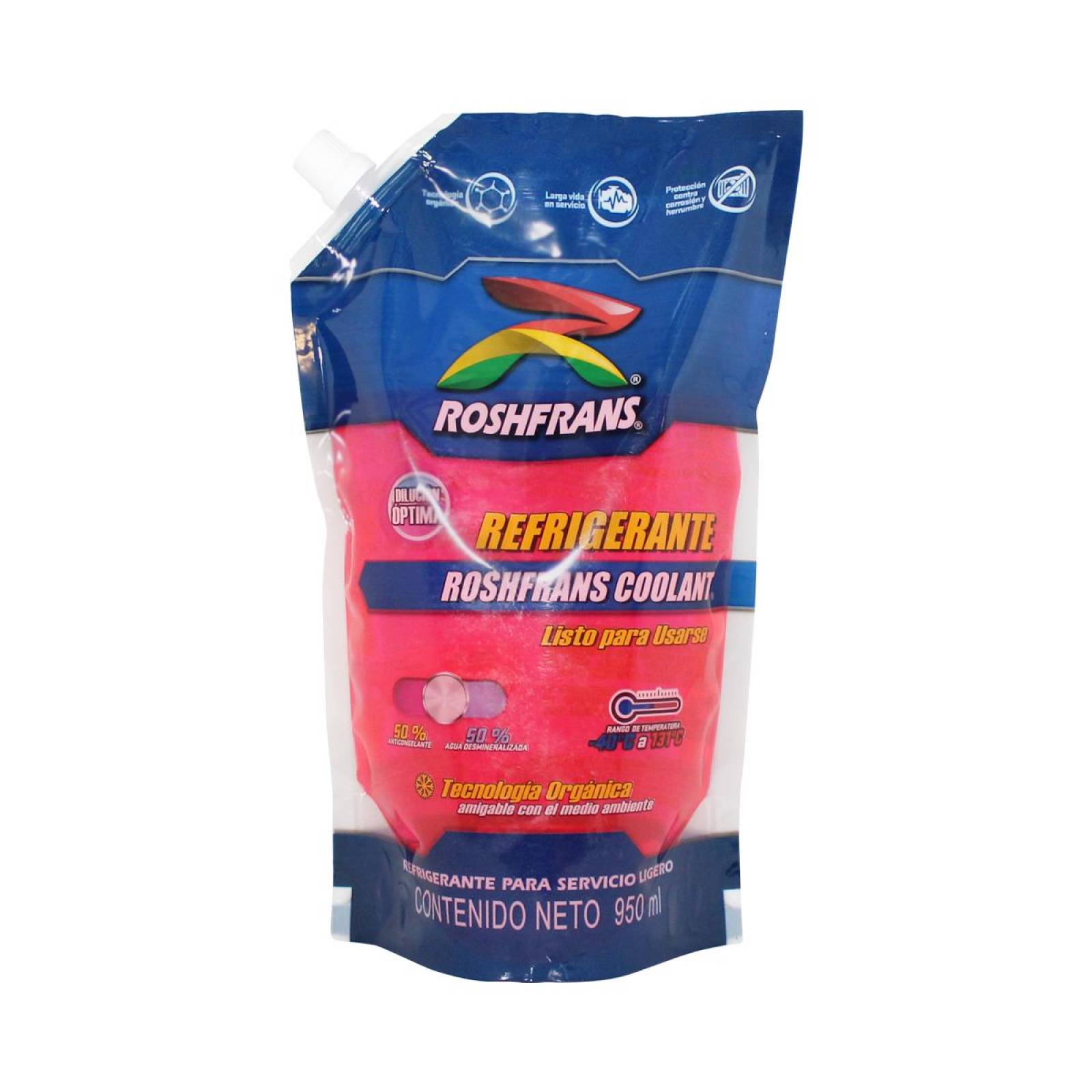 Anticongelante Rosa COOLANT USO DIRECTO 950 ml Roshfrans