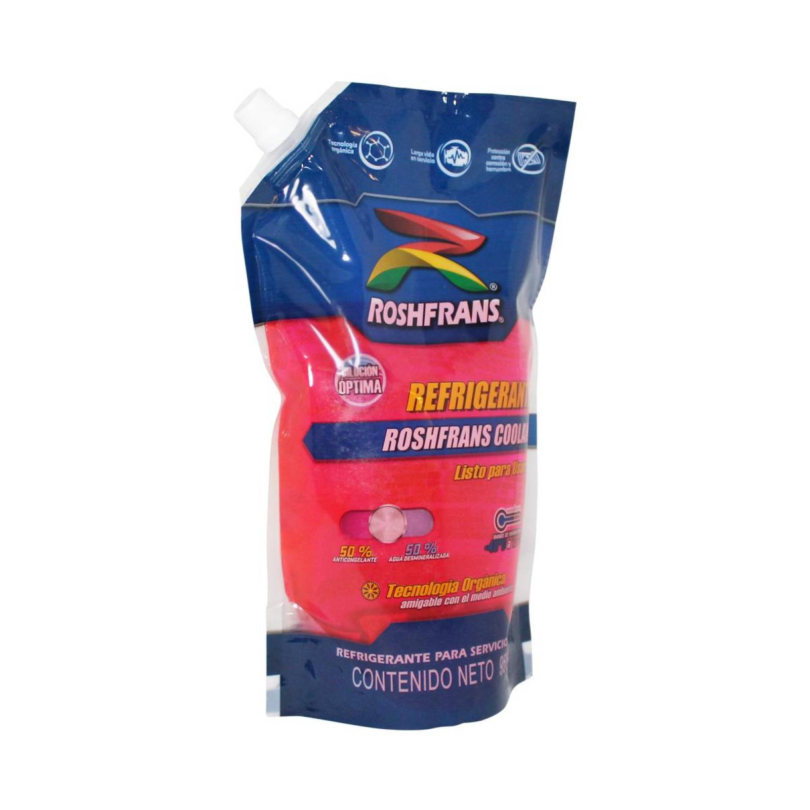 Anticongelante Rosa COOLANT USO DIRECTO 950 ml Roshfrans
