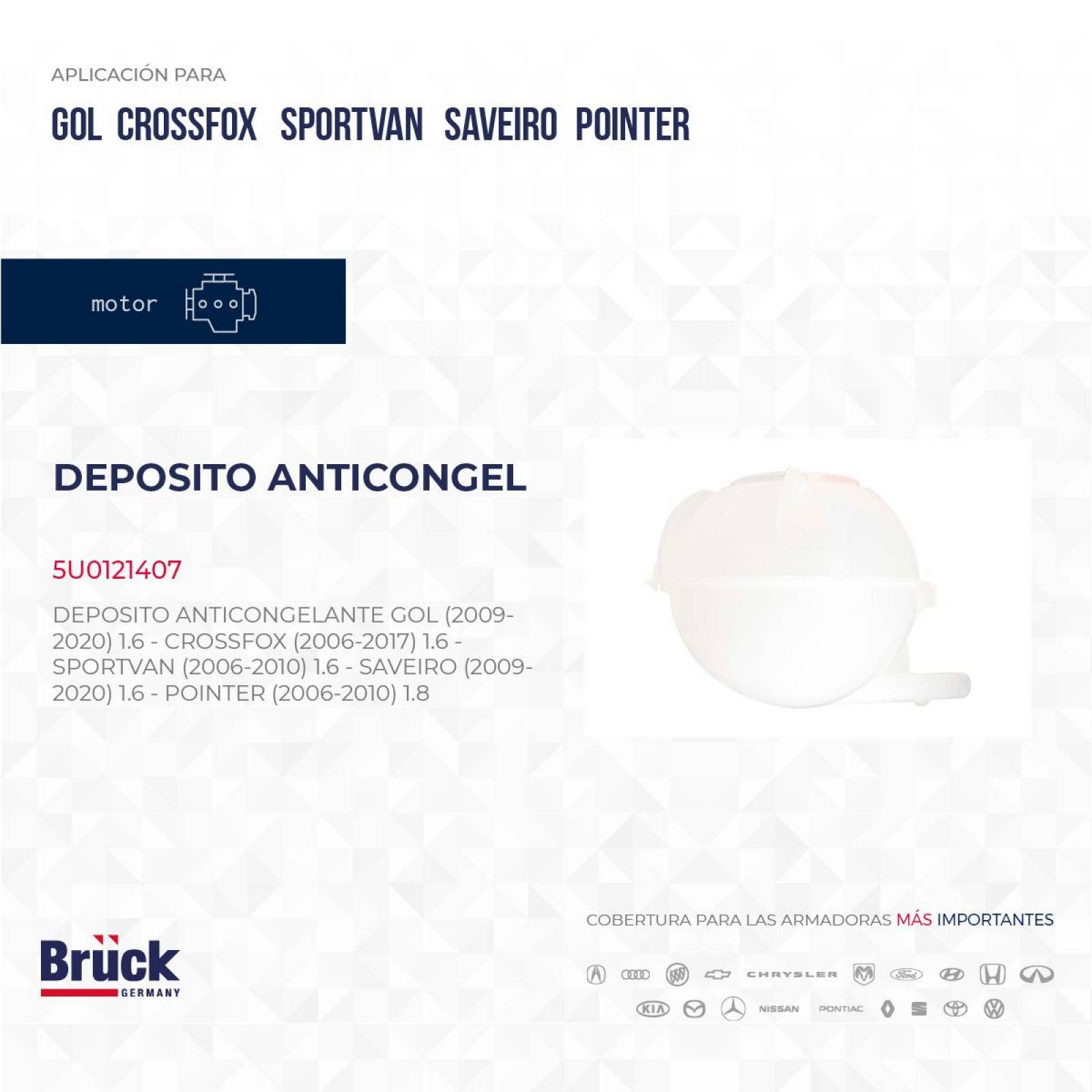 Deposito Anticongelante 5U0121407 Bruck-Germany 