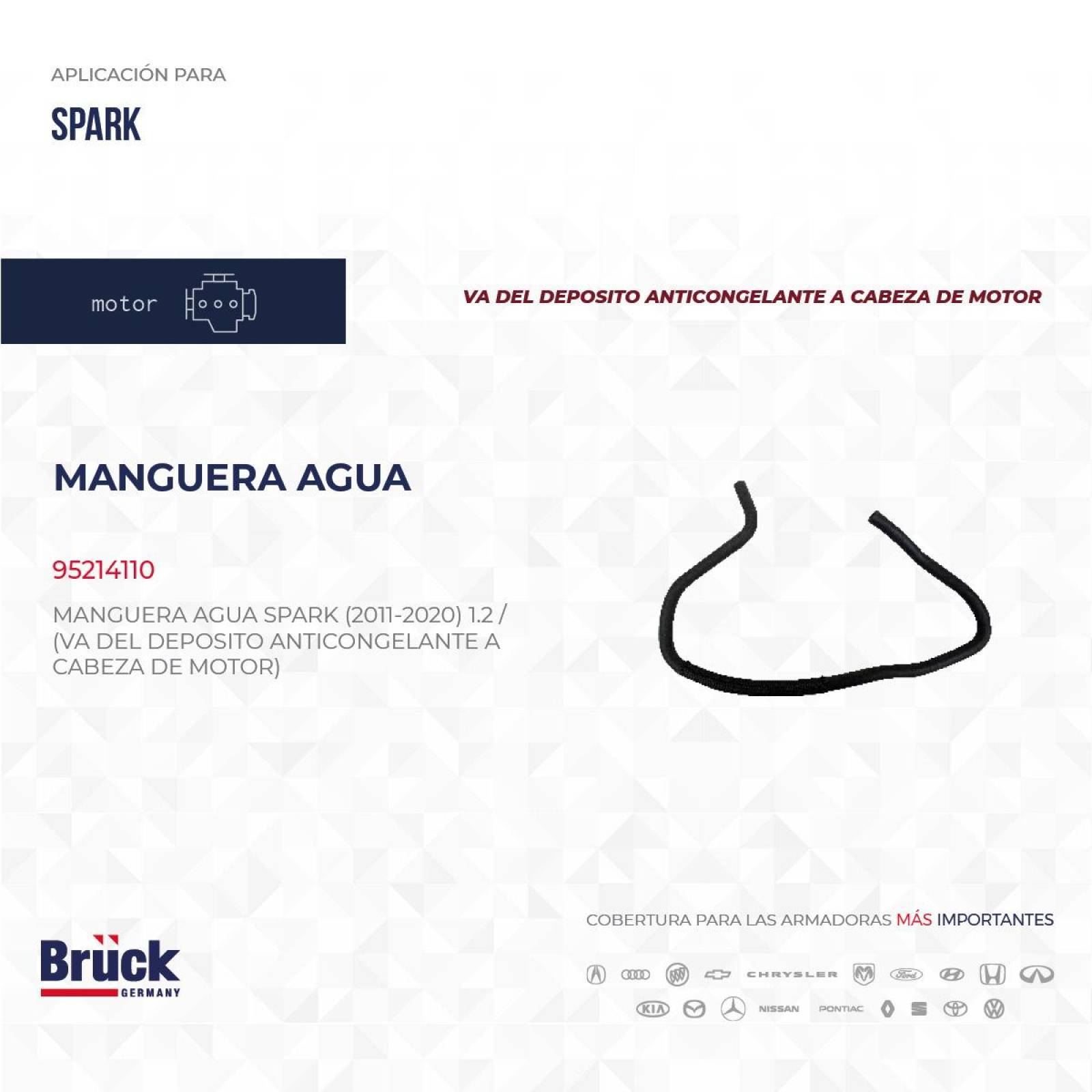 Manguera Agua 95214110 Bruck-Germany