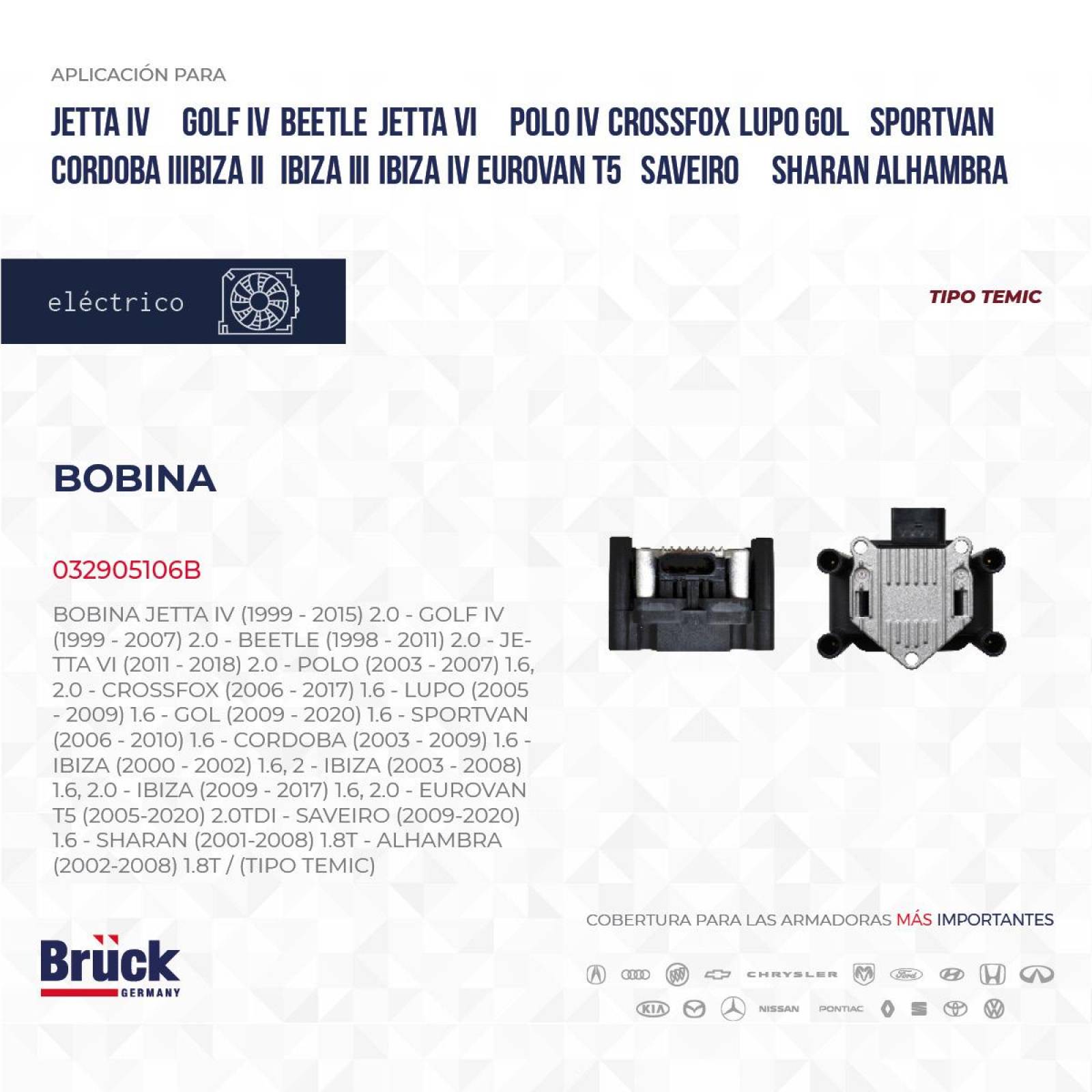 Bobina 032905106B Bruck-Germany 