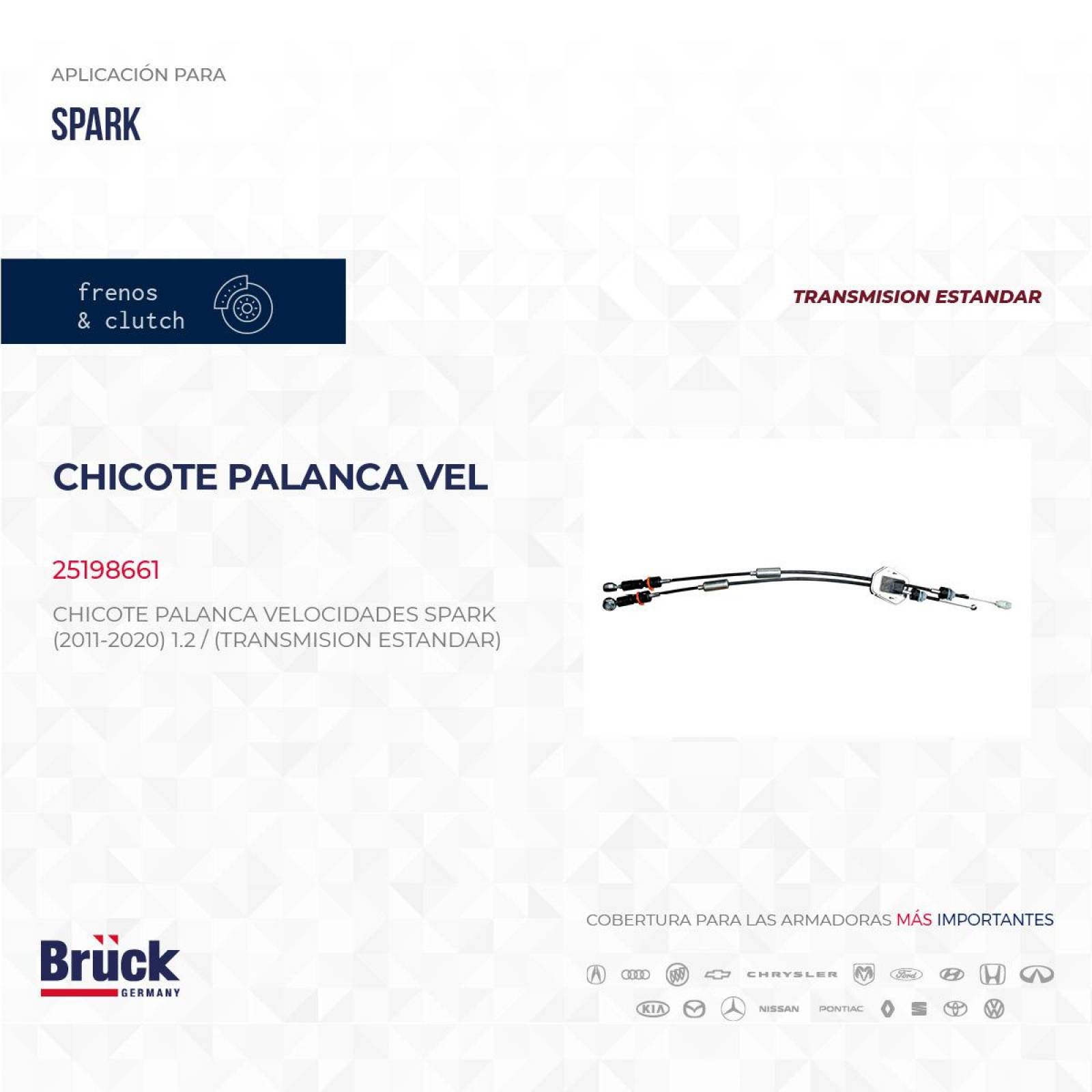Chicote Palanca Velocidades 25198661 Bruck-Germany