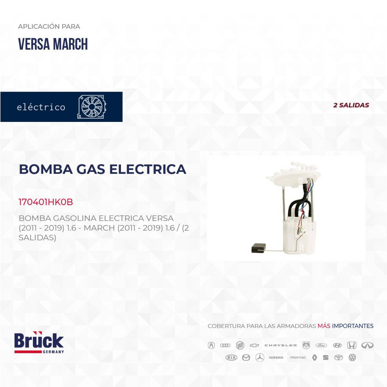 Bomba Gasolina Electrica 170401HK0B Bruck-Germany