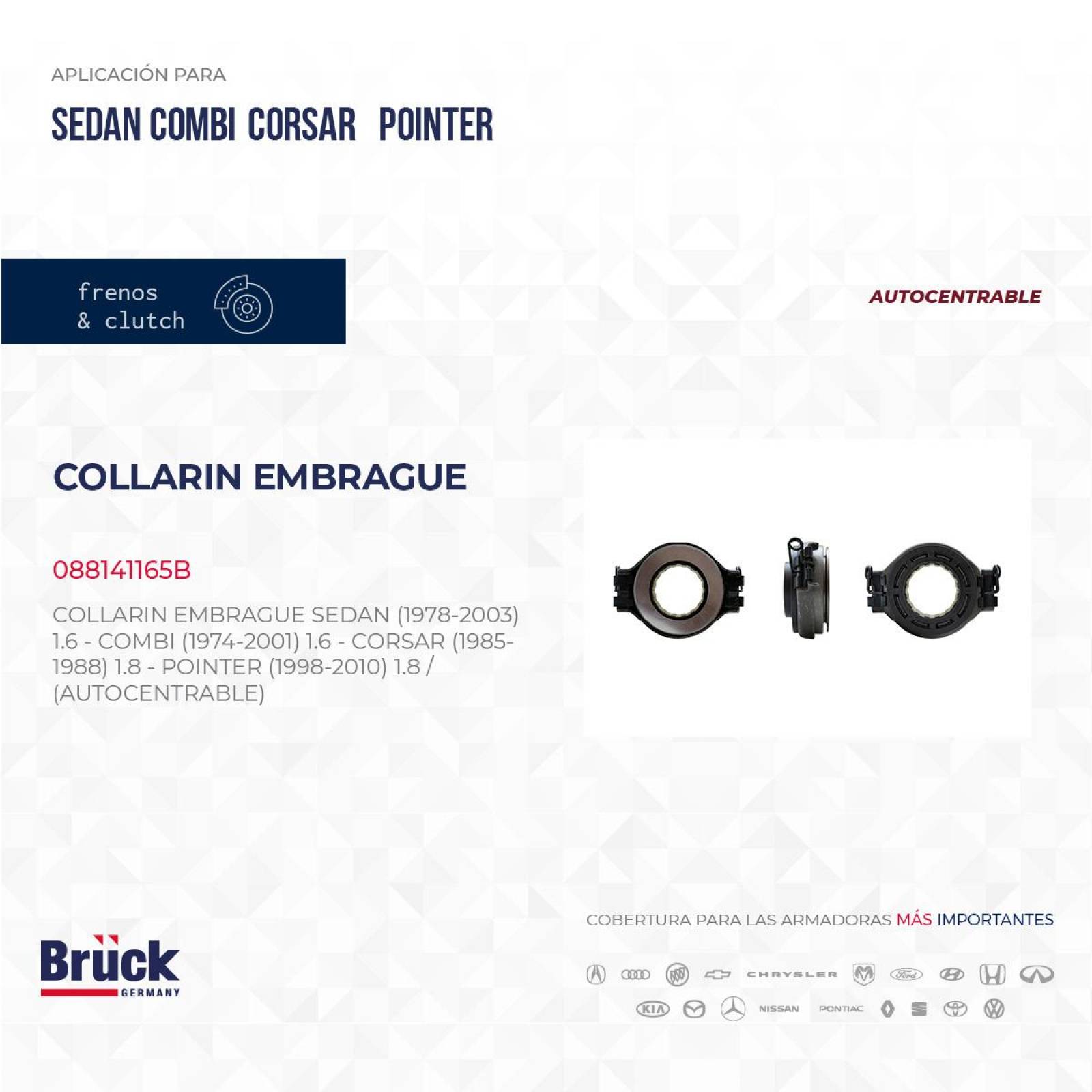 Collarin Embrague 088141165B Bruck-Germany 