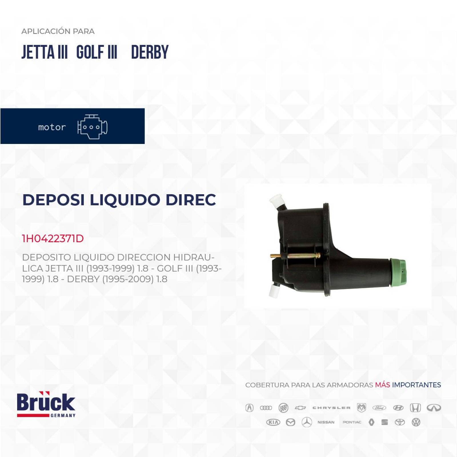 Deposito Liquido Direccion Hidraulica 1H0422371D Bruck-Germany 