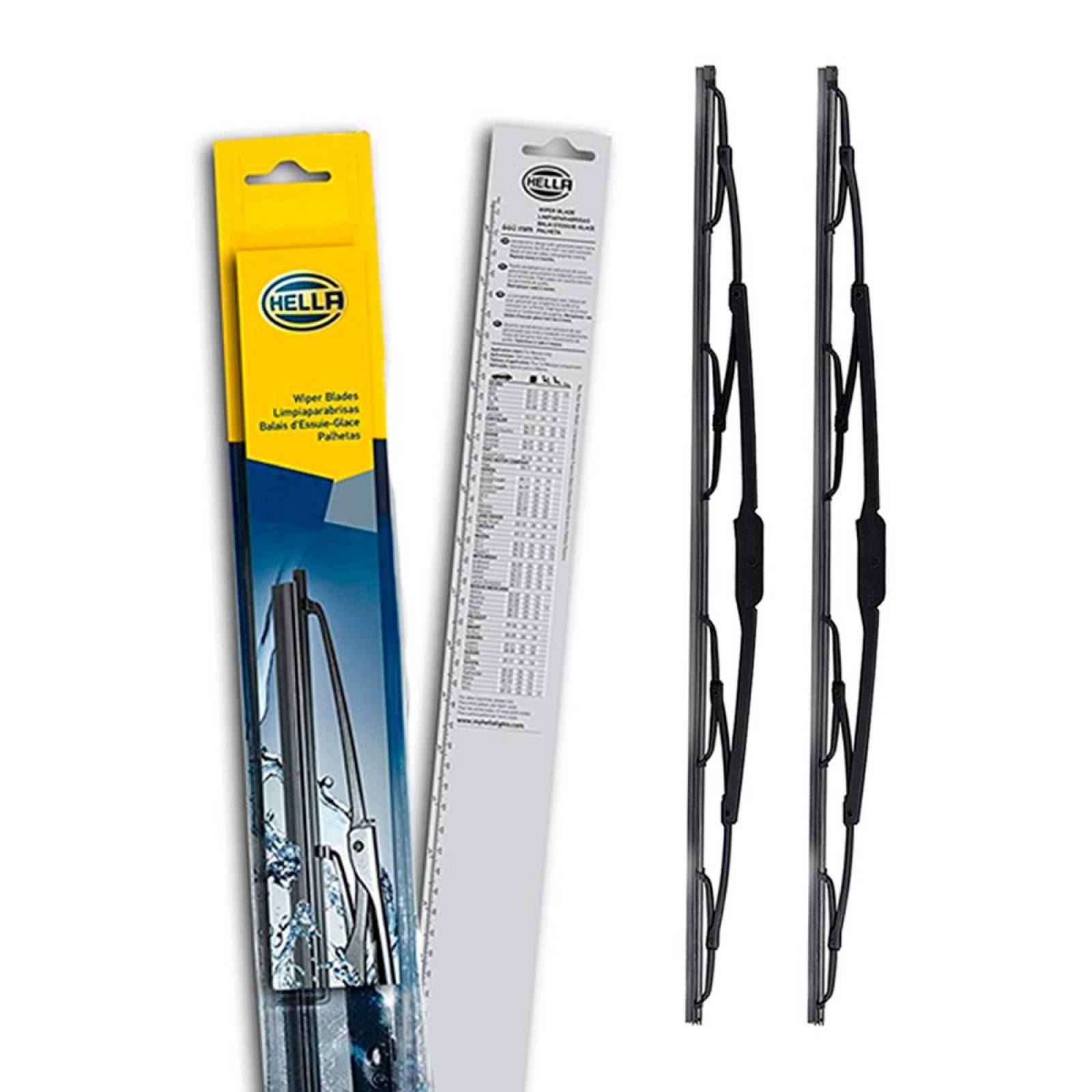 Juego 2 Plumas Limpiaparabrisas Hella Vocho Sedan 11 Pulgadas 