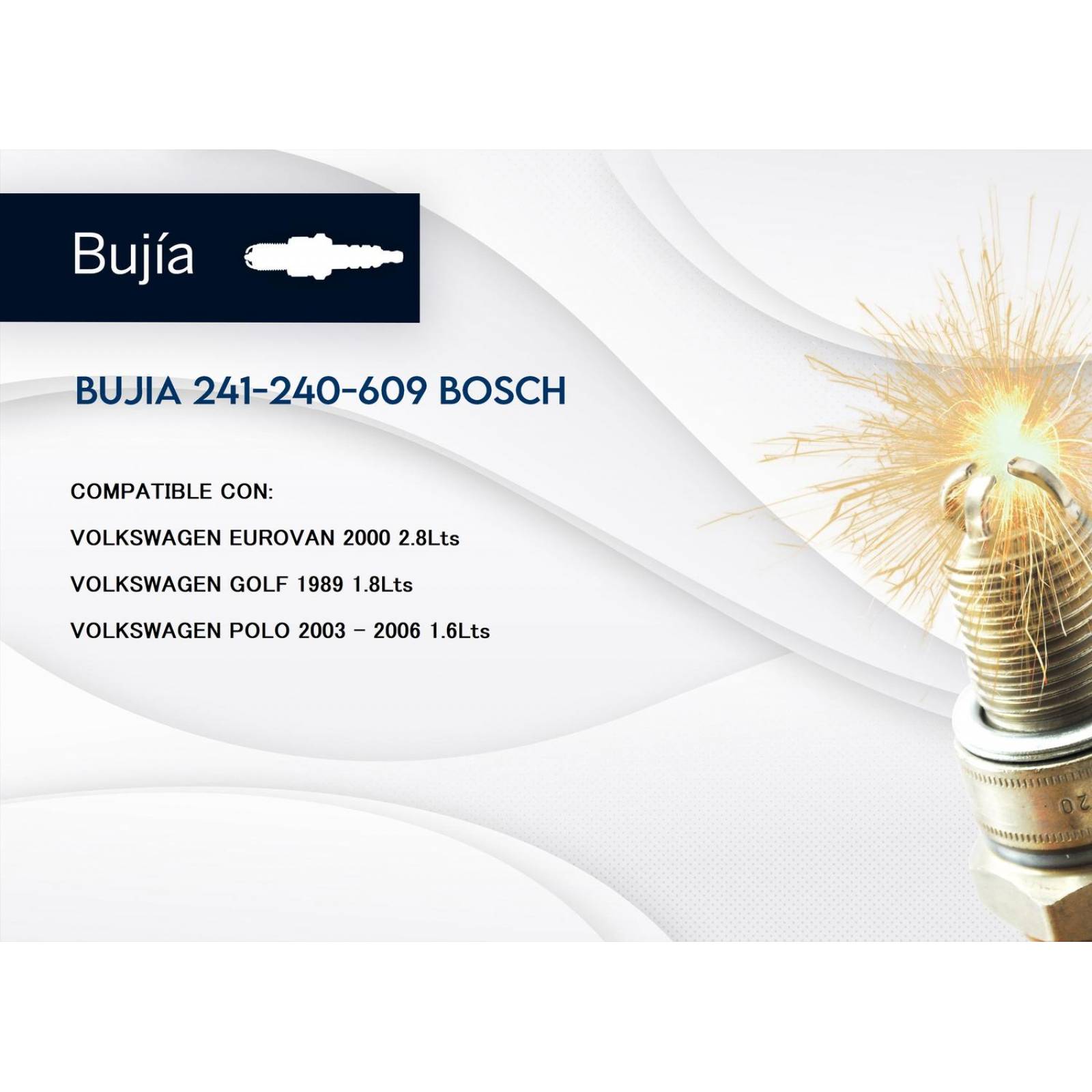 Bujia 3 Electrodos Bosch F6Dtc Niquel 