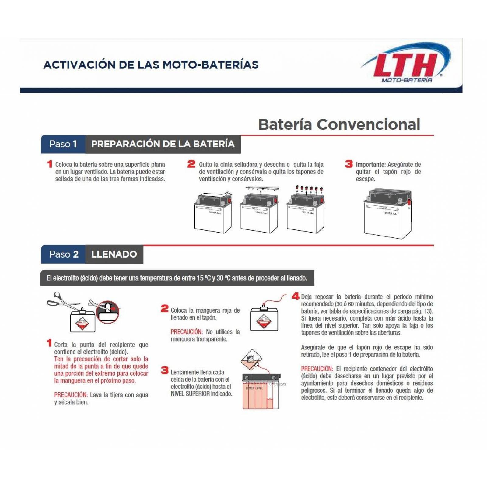 Comprar Bateria Moto Lth12N5 3B