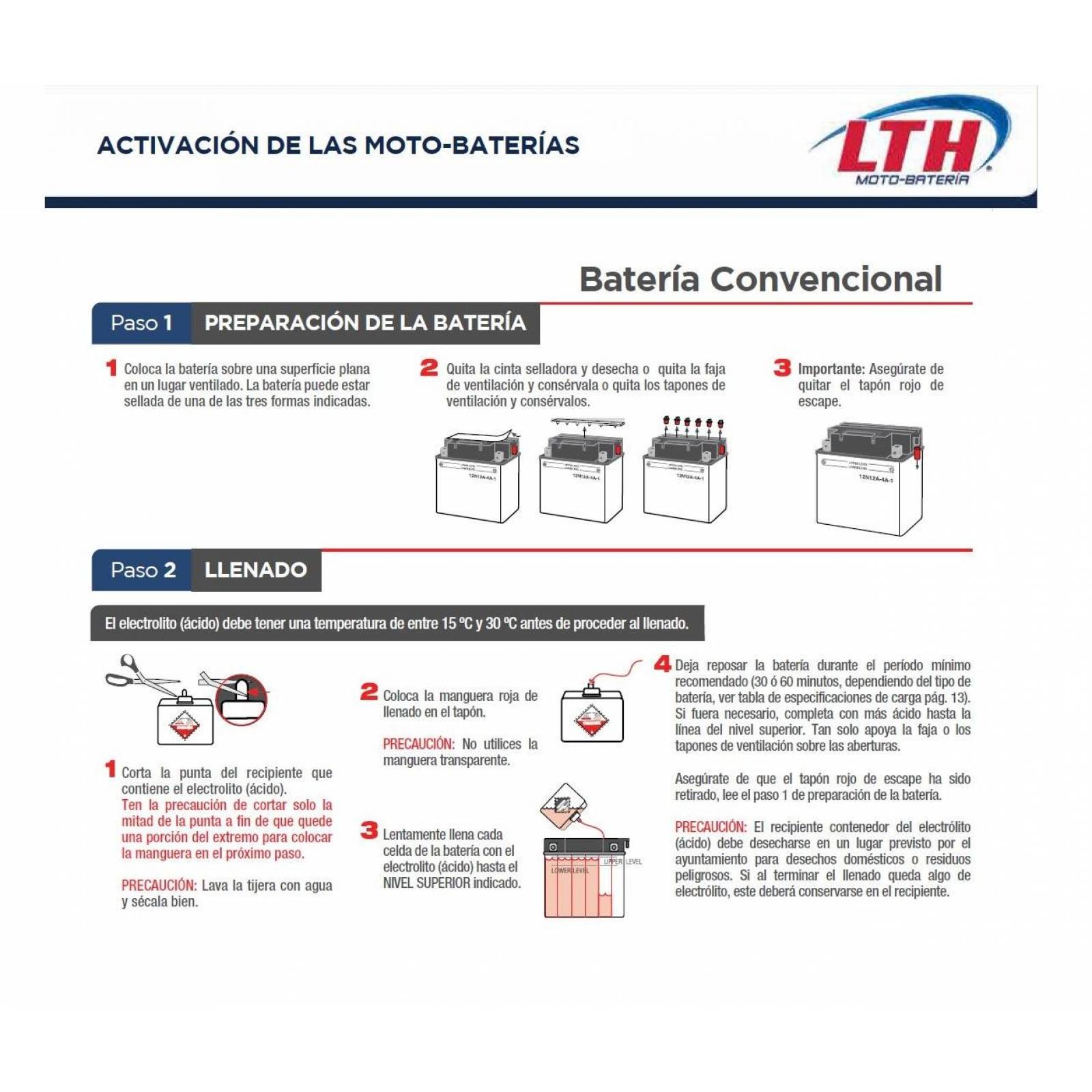 Moto Bateria LTH 12N5-3B