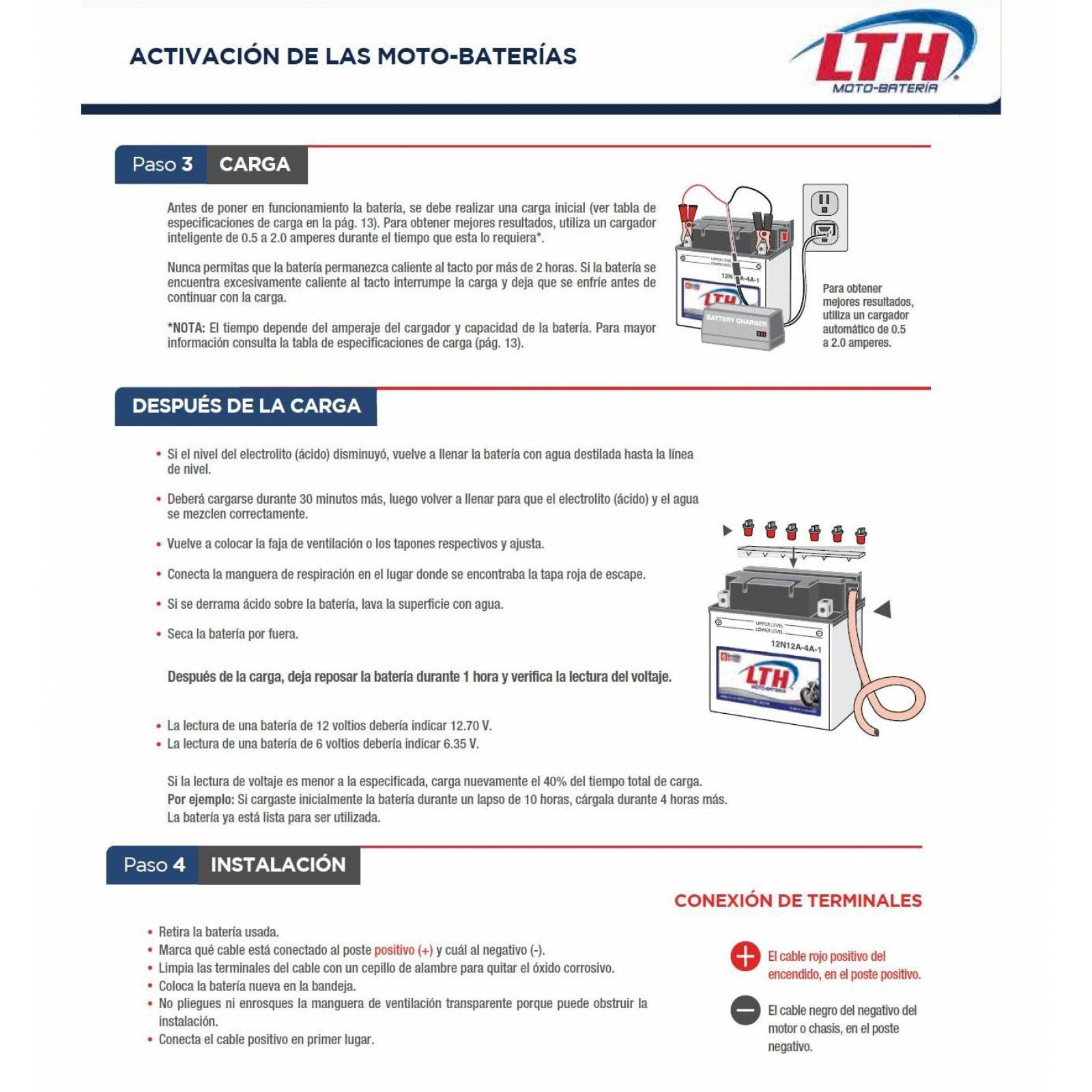 Moto Bateria LTH 12N5-3B