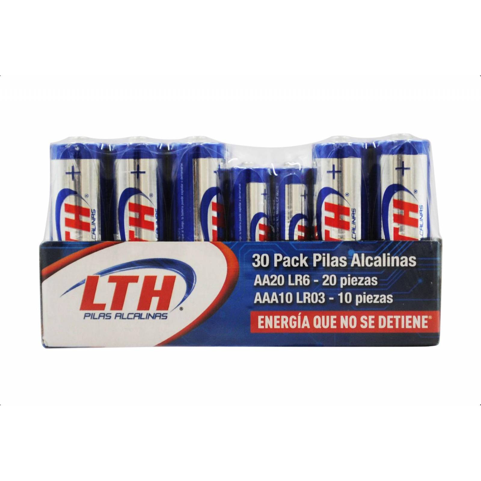 Paquete 30 Pilas Alcalinas 20 Aa + 10 Aaa 1.5v Lth Doble Y Triple A 