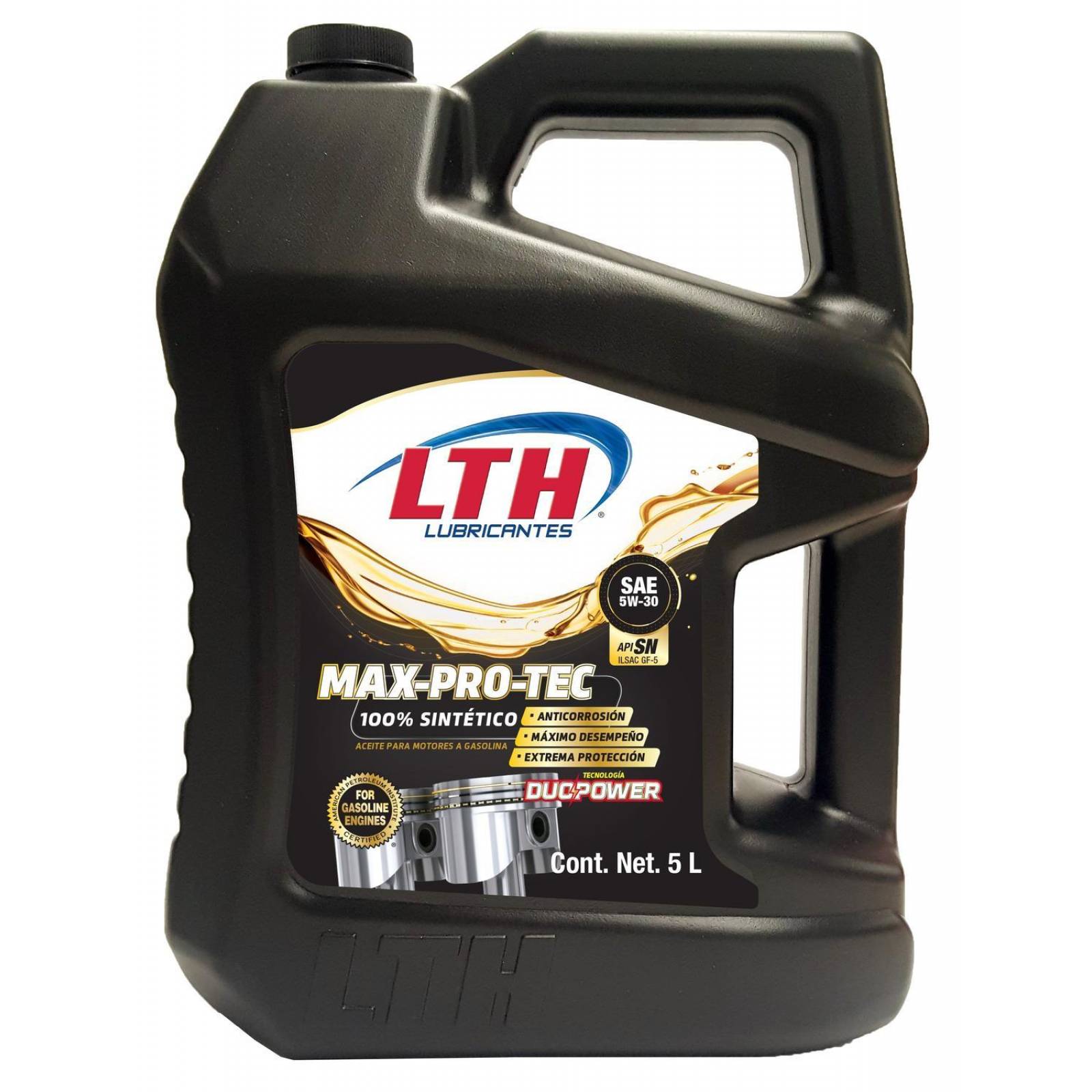 Aceite Motor Sintetico 5w30 Gf-5 Max Pro Tec 5 Litros Lth 