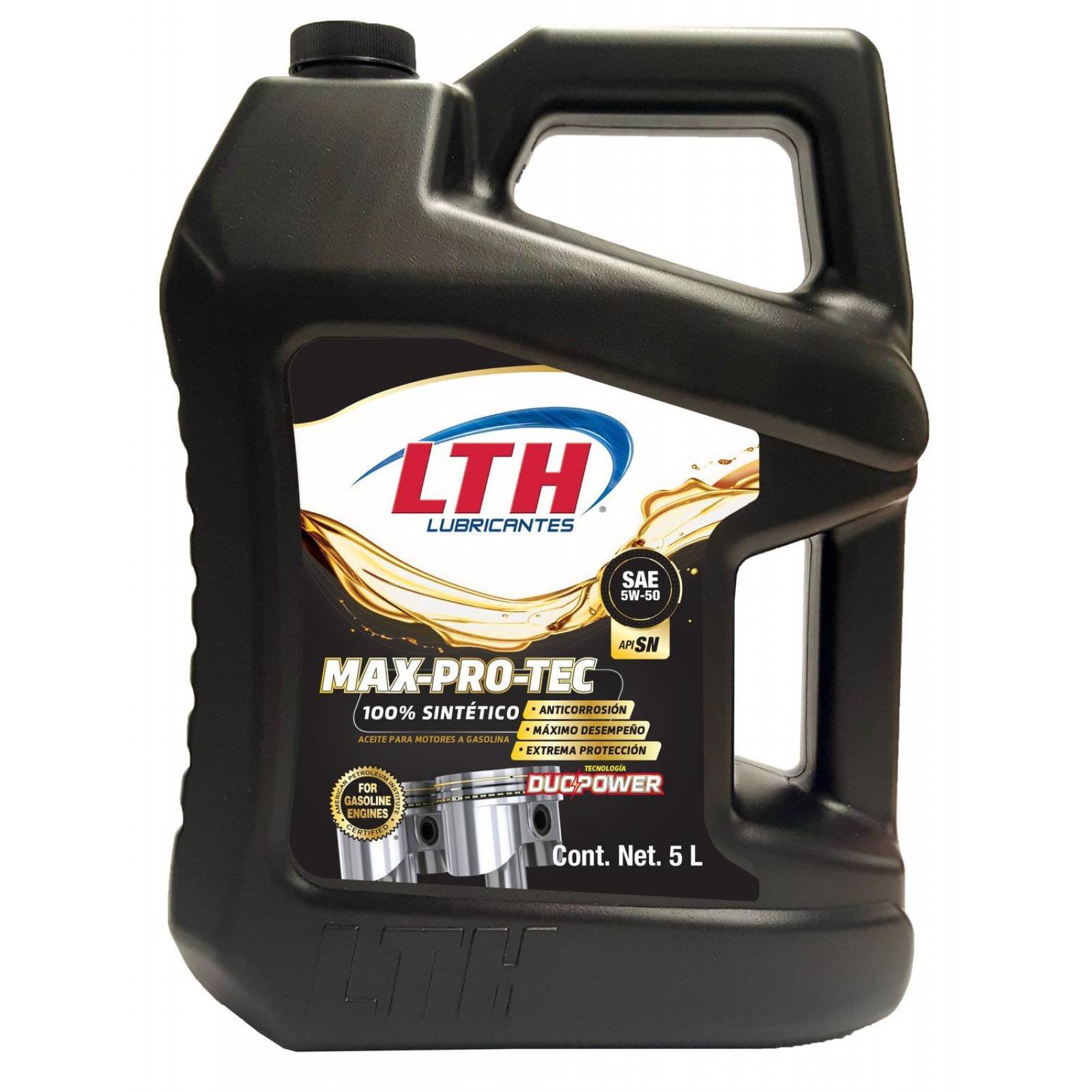 Aceite Motor Sintetico 5w50 Max Pro Tec 5 Litros Lth 