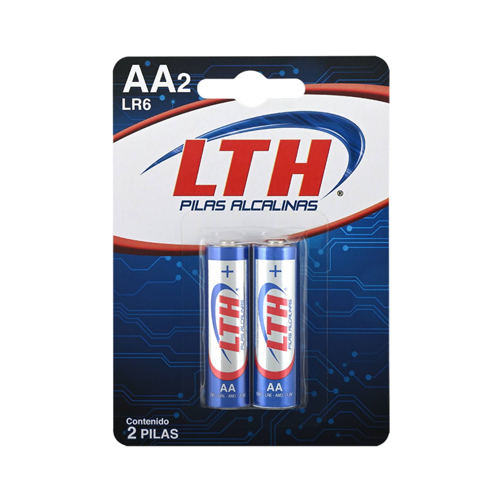 Caja 24 Pilas Aa Alcalinas 12 Packs 1.5v Lth Max Duracion 