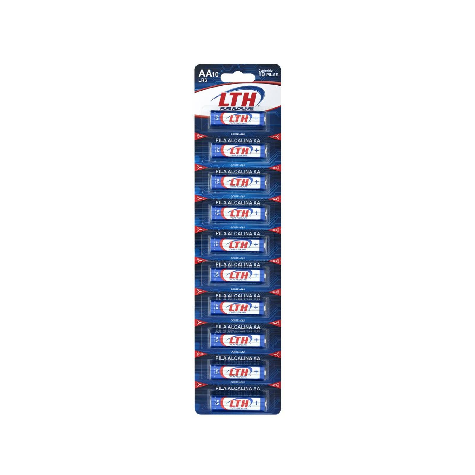 Paquete Blister 10 Pilas Aa Alcalinas 1.5v Max Duracion Lth 