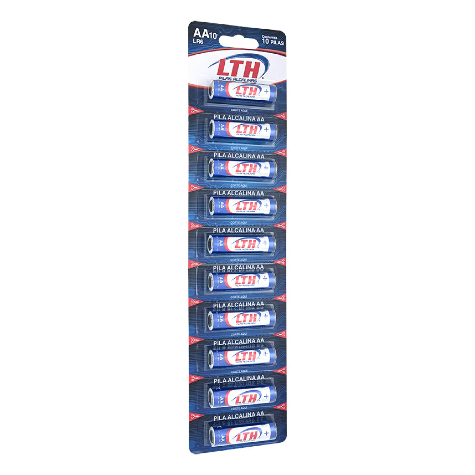 Paquete Blister 10 Pilas Aa Alcalinas 1.5v Max Duracion Lth 
