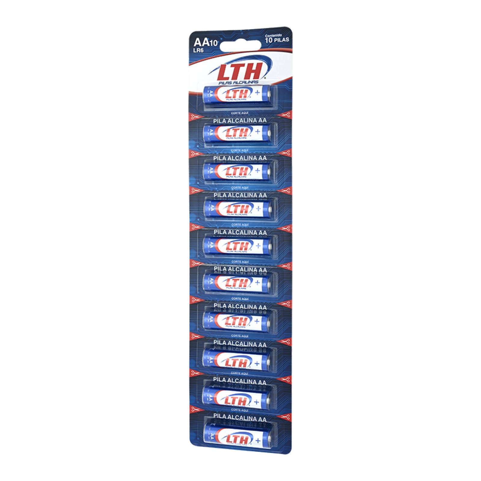 Paquete Blister 10 Pilas Aa Alcalinas 1.5v Max Duracion Lth 