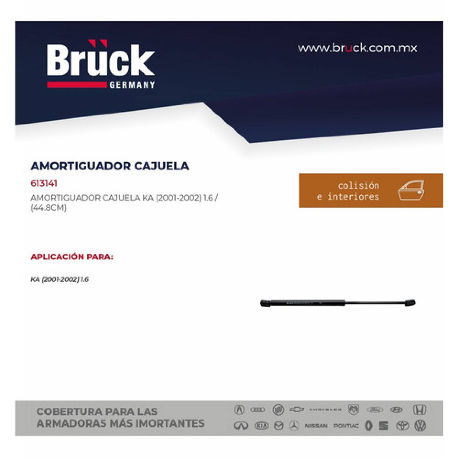 Amortiguador Cajuela Ford Ka 2001-2006 5ta Puerta
