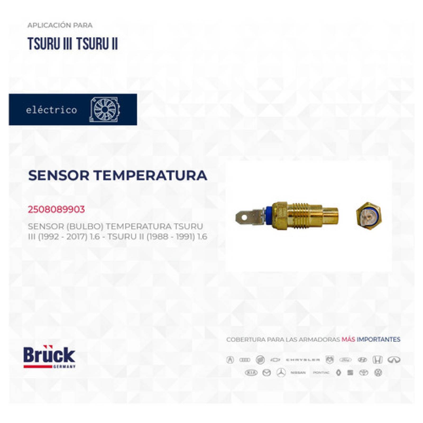 Bulbo Sensor Temperatura Tsuru 2 Ii Y 3 Iii 92 93 94 95