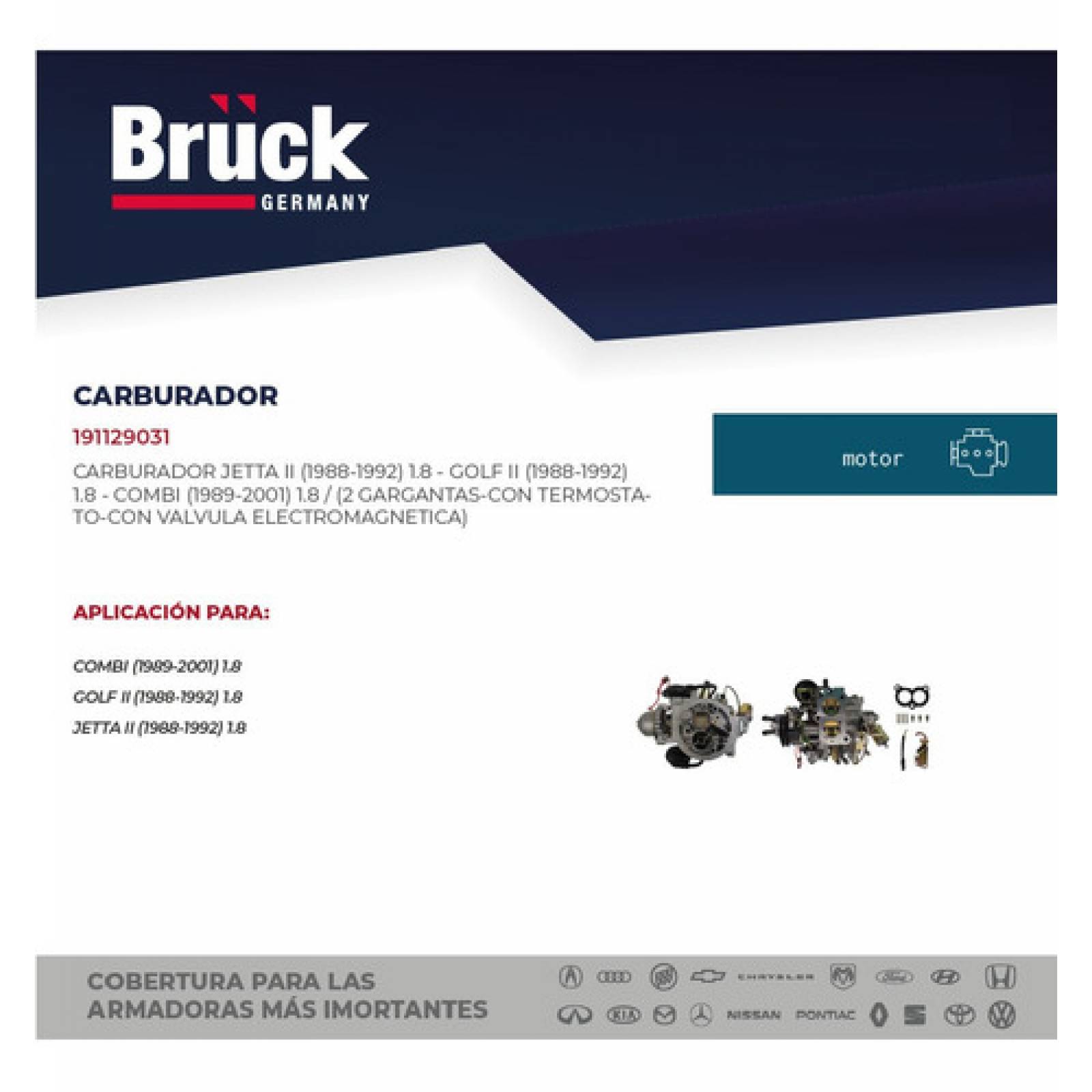 Carburador Jetta Golf 1988 - 1992 Combi 1989 - 2001