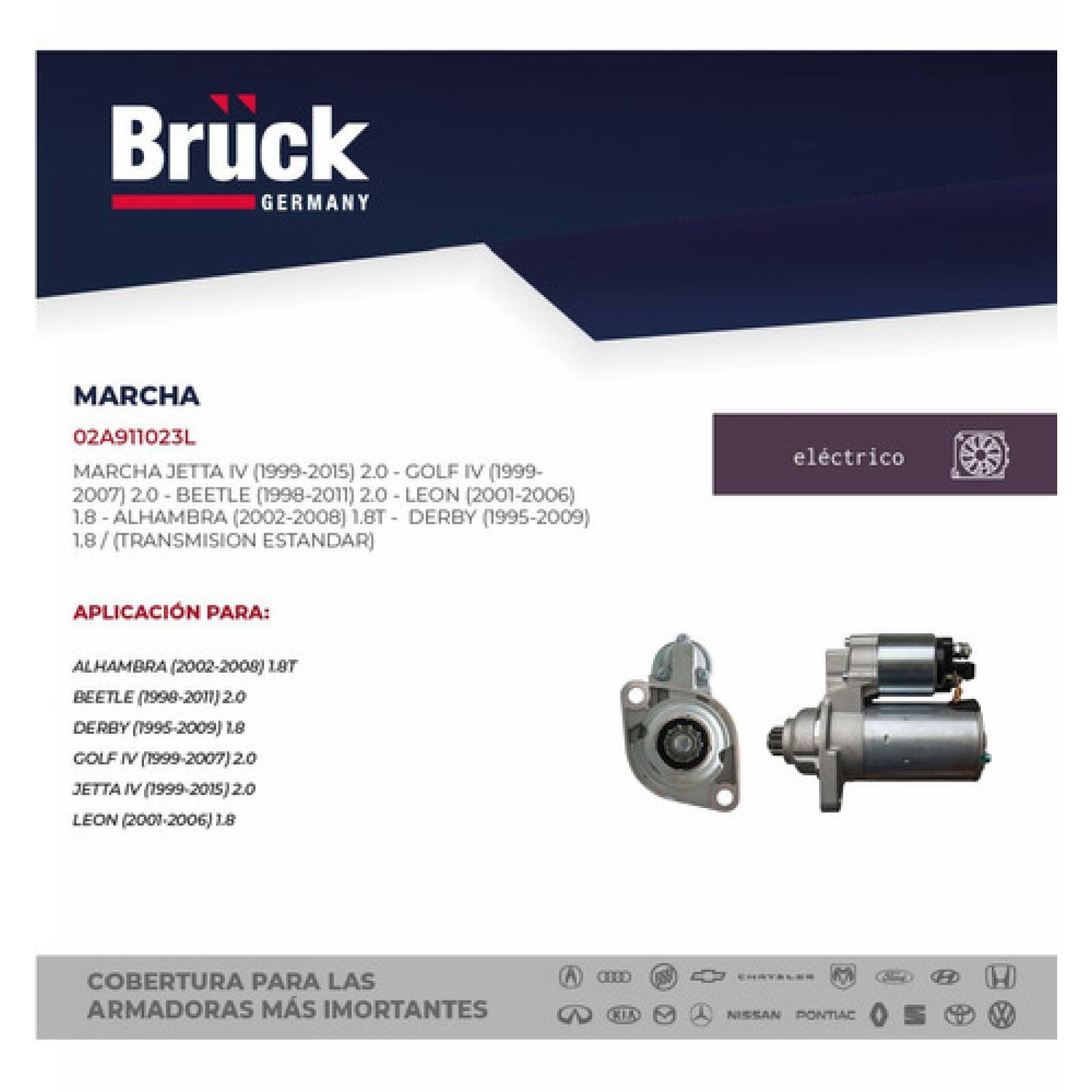 Marcha Golf-jetta A4 Clasico 99-15 Estandar Beetle 98-03