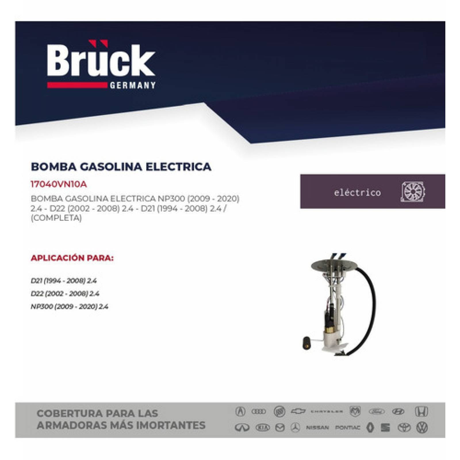 Bomba Gasolina Nissan Pick Up D21 D22 2.4 Lts Np300 Completa