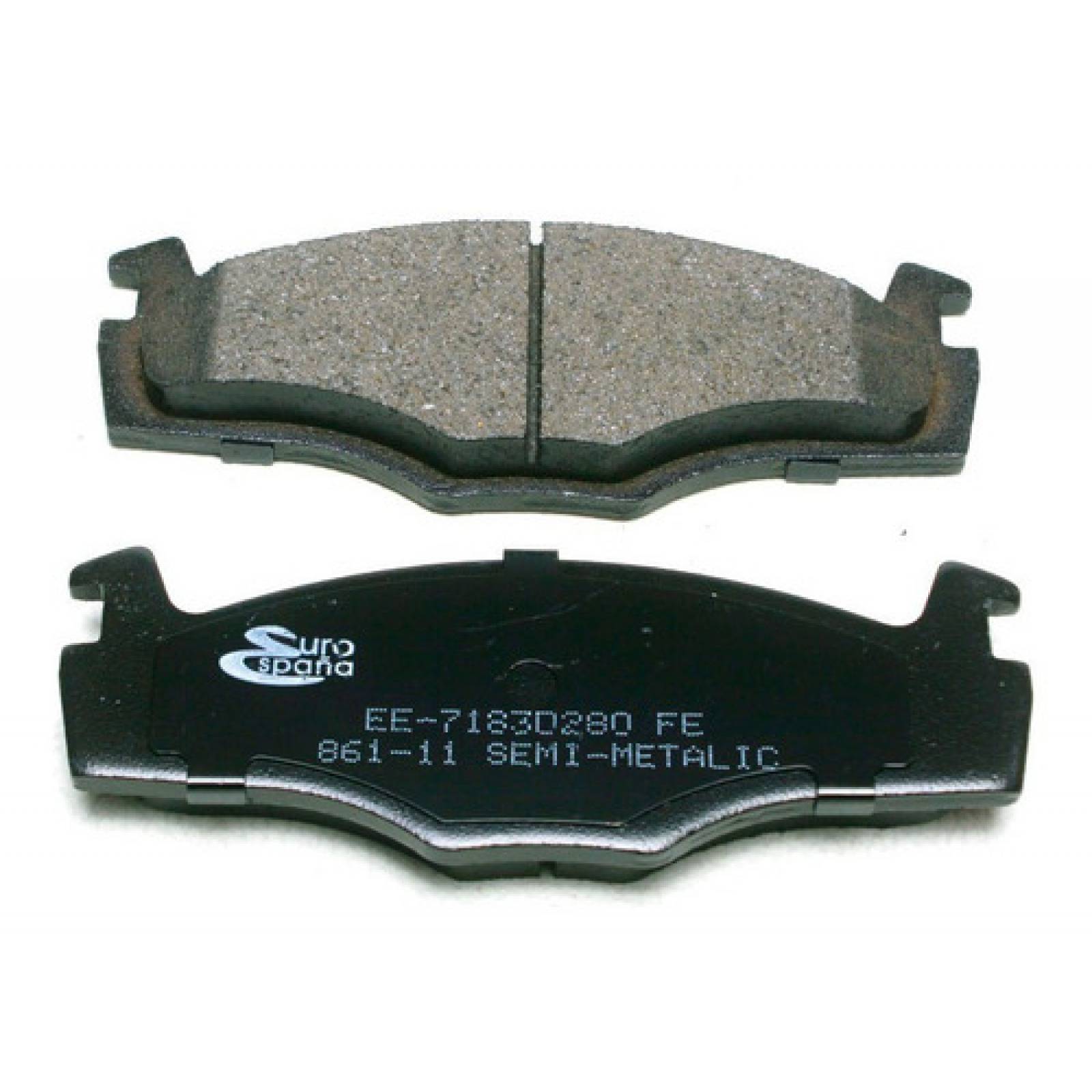 Juego Balatas Delanteras Vw Golf- Jetta A2 1987-1992, Caribe Atlantic 1986-1987 Semimetalicas Sin Seguro Euroespaña