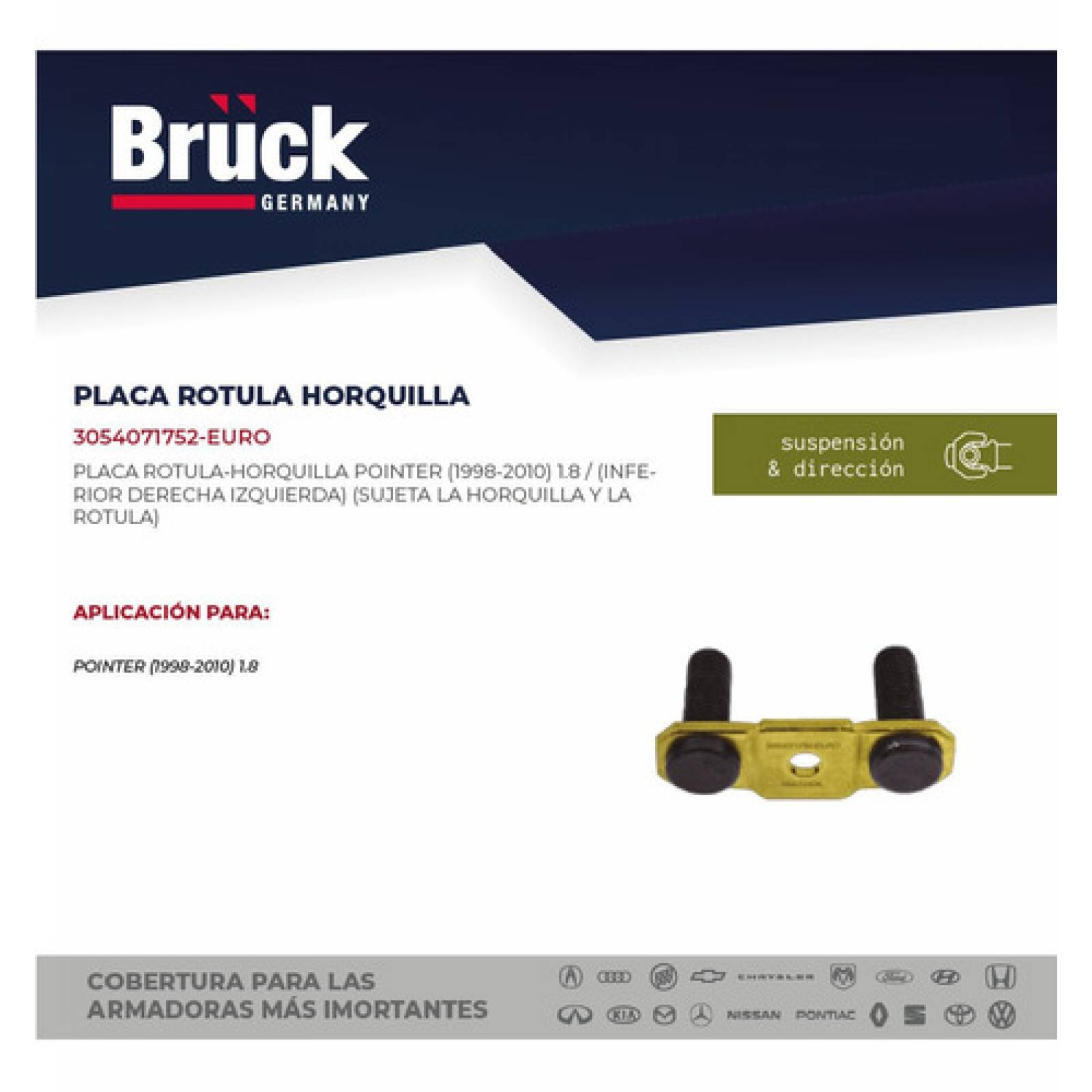 Placa Rotula Horquilla Pointer 94 - 06 07 08 09 10 Inferior