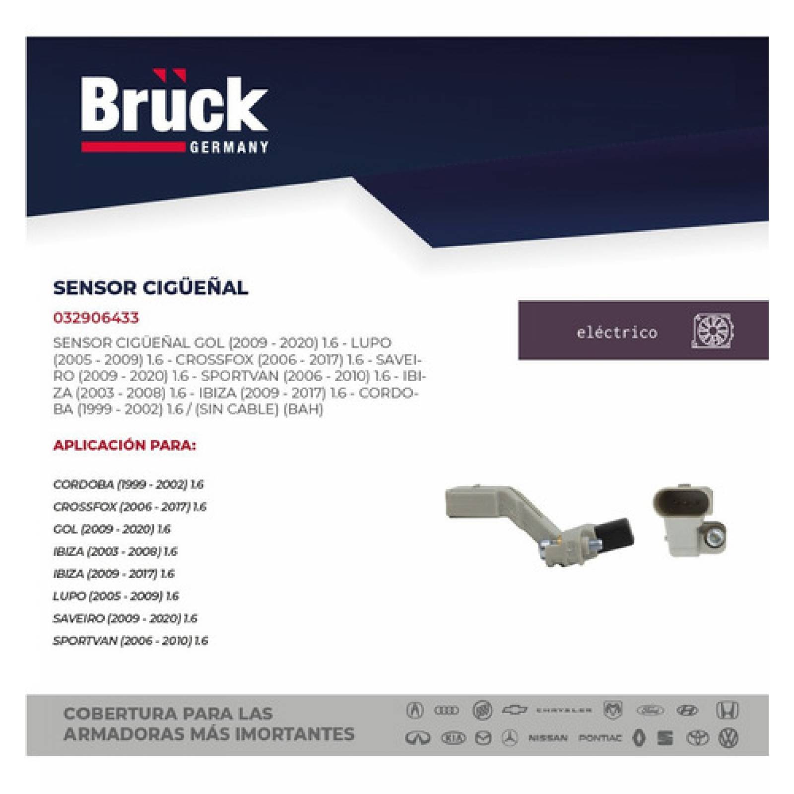 Sensor Cigueñal Ibiza Cordoba Gol Lupo Crossfox 2010 - 2014