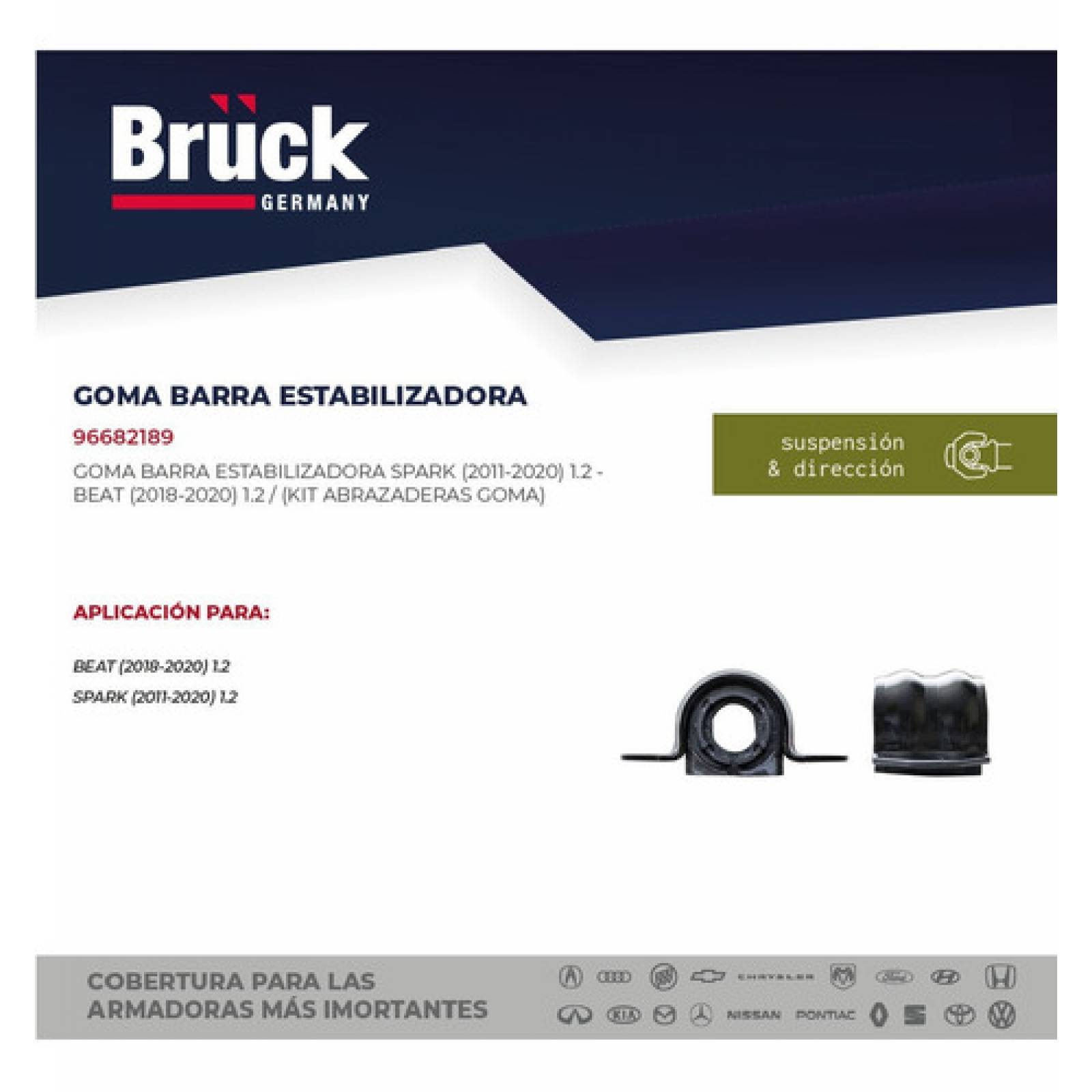 Goma Barra Estabilizadora Spark 11-15 1.2 Lts 16v 96682189