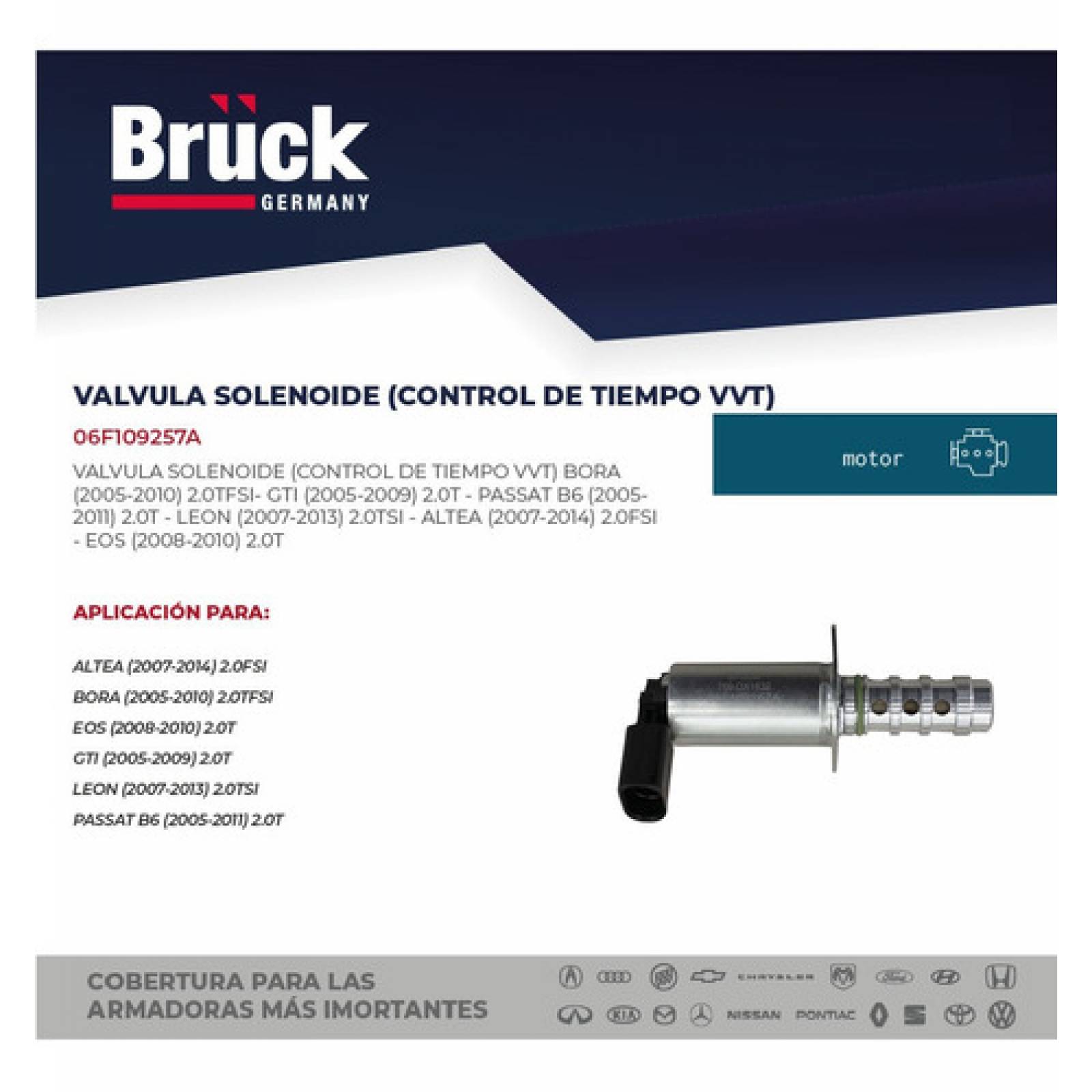 Válvula Solenoide Vvt Golf A5 Gti Bora 06-08 Dohc 2.5 