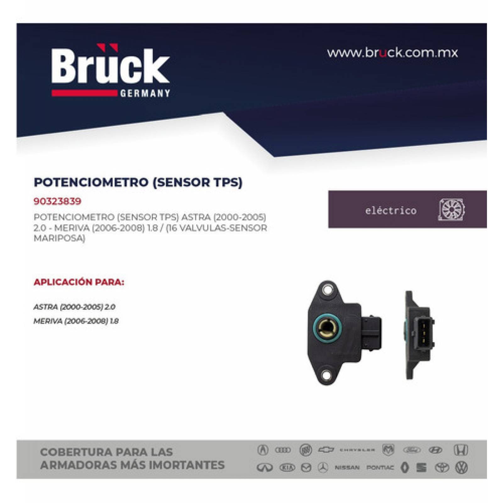Potenciometro Sensor Tps Astra 2004-2007 2.0 Lts 16 Val 