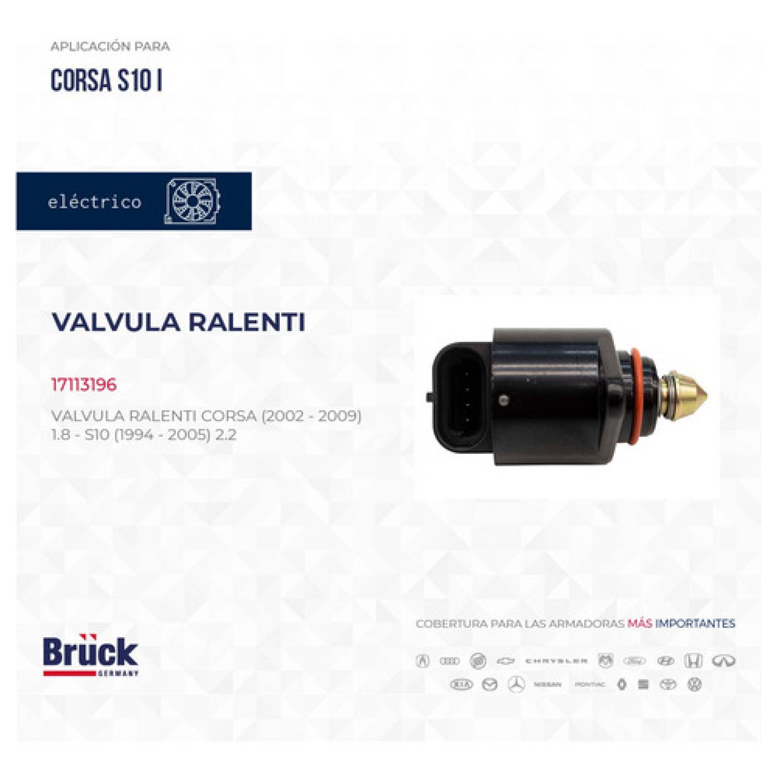 Válvula Iac Ralenti Chevy 04-12 1.6 Corsa, S10 1988 2.5