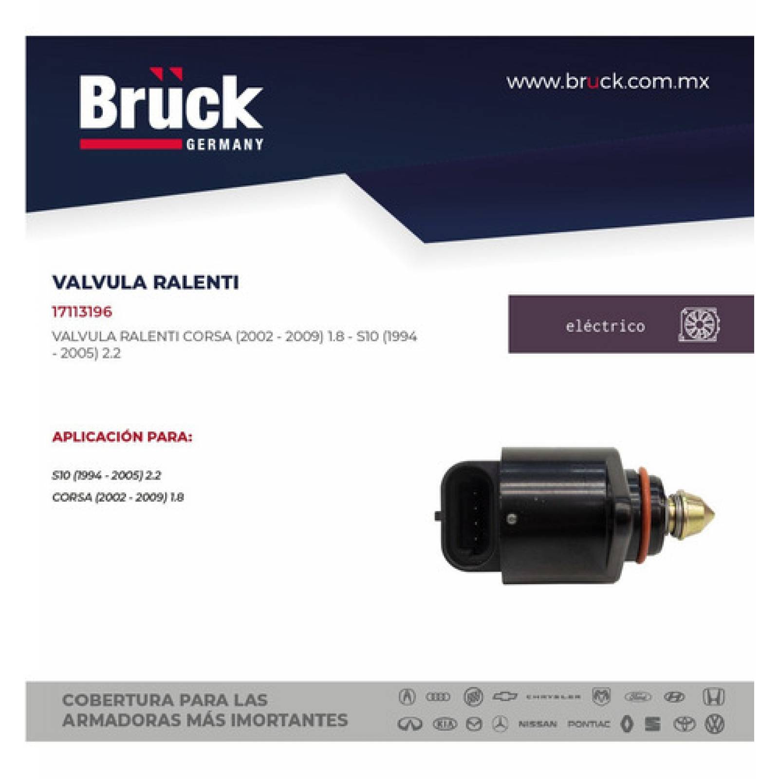 Válvula Iac Ralenti Chevy 04-12 1.6 Corsa, S10 1988 2.5