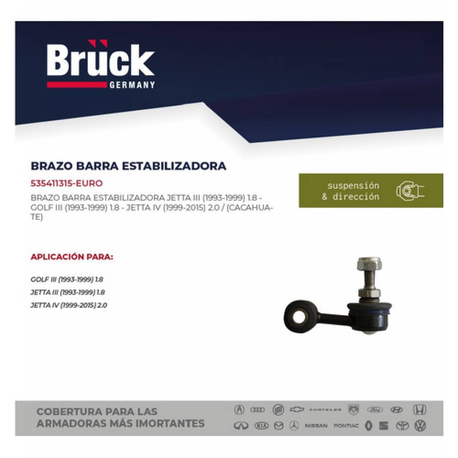 Tornillo Cacahuate Estabilizador Golf Jetta A3 Vr6