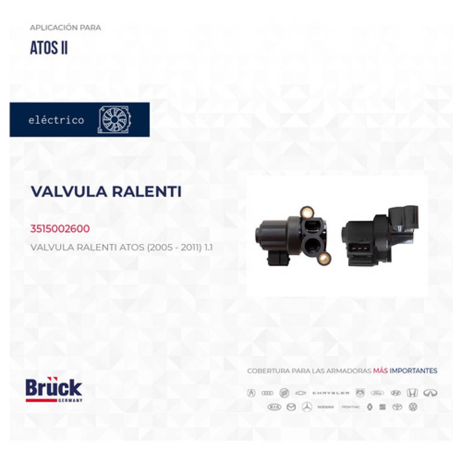 Valvula Iac Ralenti Atos 2002